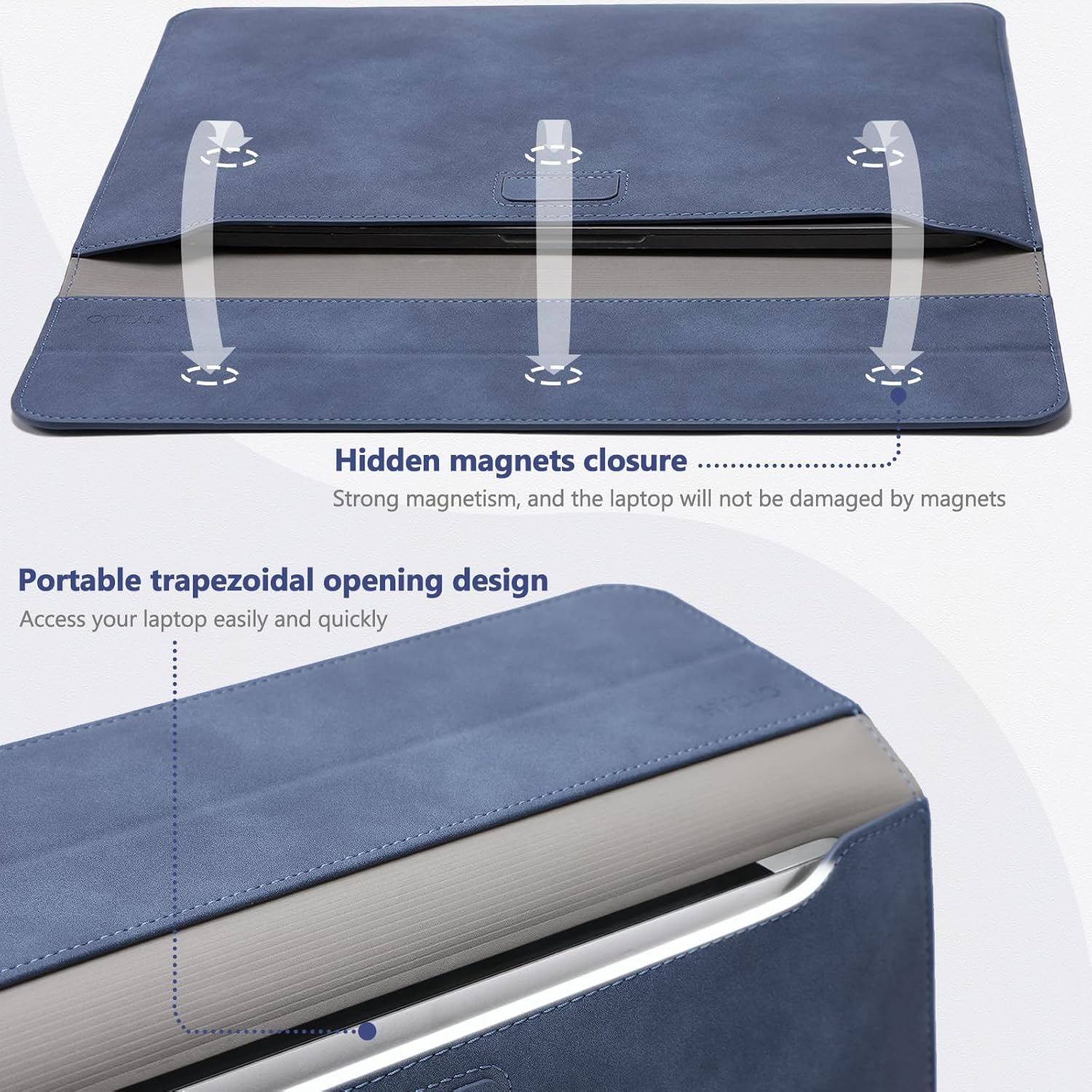 15-16 Inch Laptop Sleeve with Stand Feature Compatible with MacBook Pro 16 M3/M2/M1 Pro/Max A2991 A2780 A2485