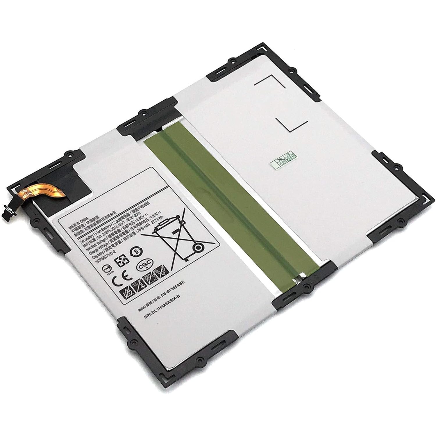 Y Remplacement pour Samsung Tab A 10,1 EB-BT585ABE EB-BT585ABA 7300&nbsp;mAh avec outils de réparation SM-T585 SM-P585