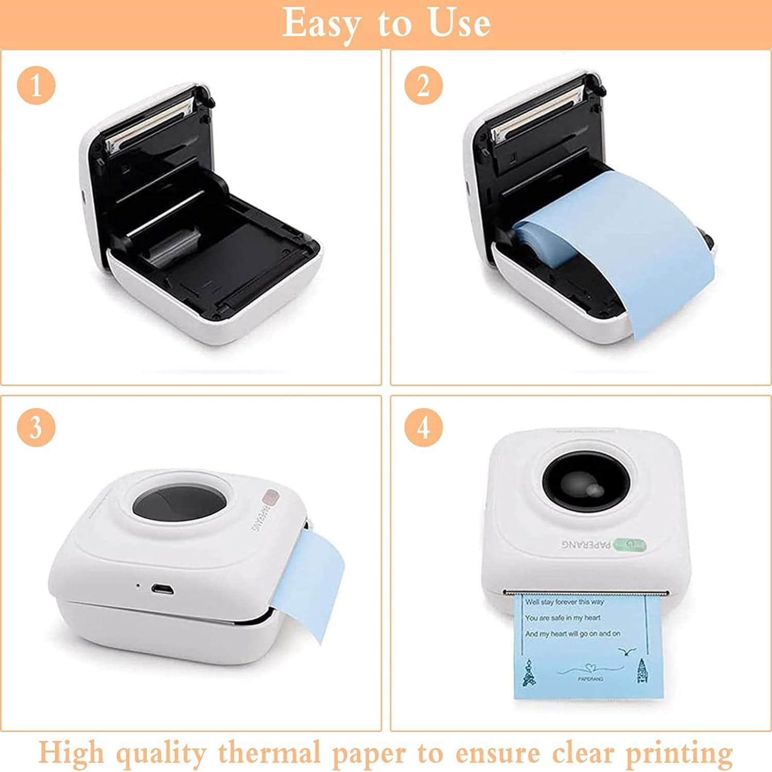 9 rouleaux de papier autocollant coloré pour imprimante, 57 feuilles de papier adhésif pour imprimante thermique 25&nbsp;mm pour imprimante PeriPage