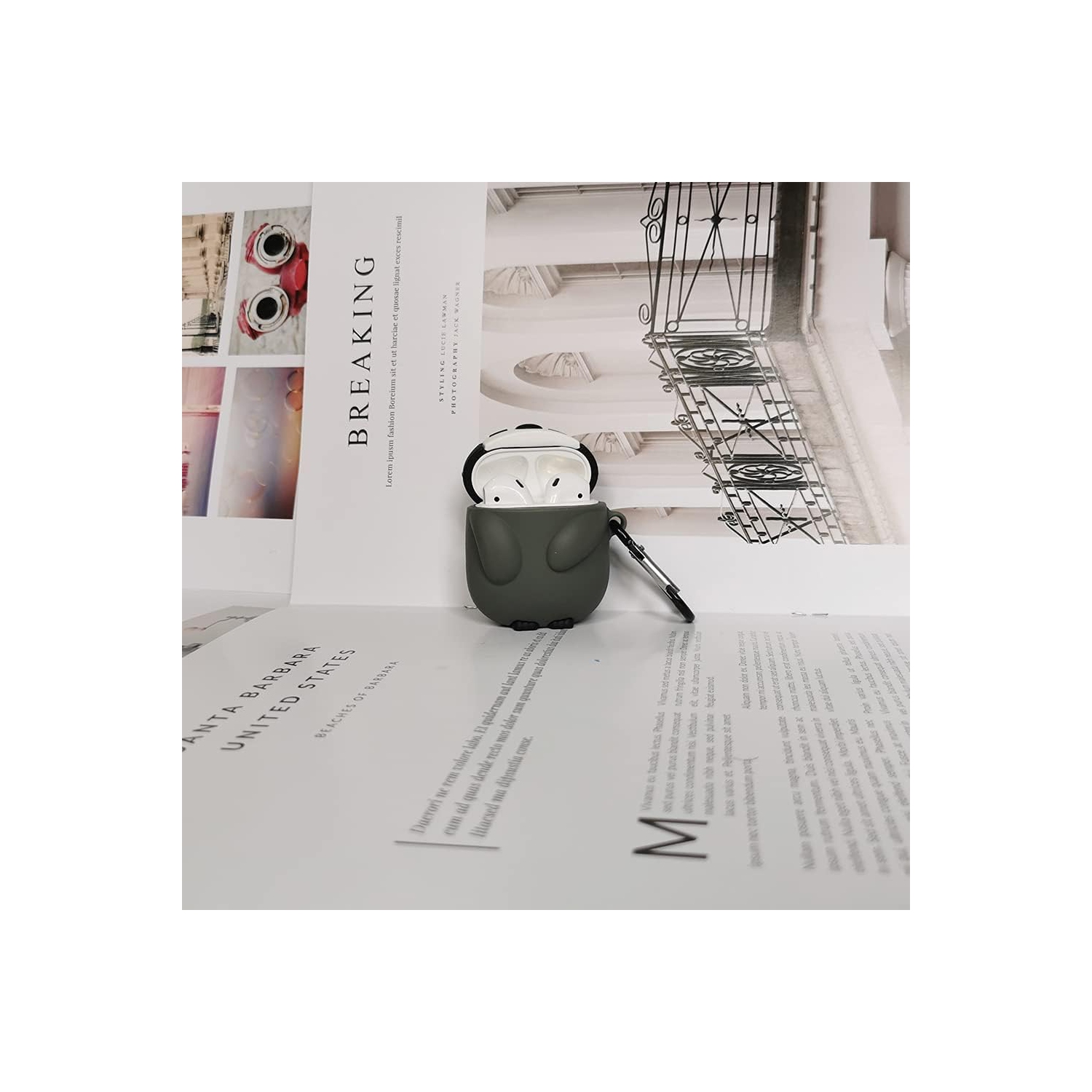 Compatible with AirPods 1/2 Case Penguin, Kids Teens Girls Boys Women Protective Silicone Skin for Penguin AirPod Case,