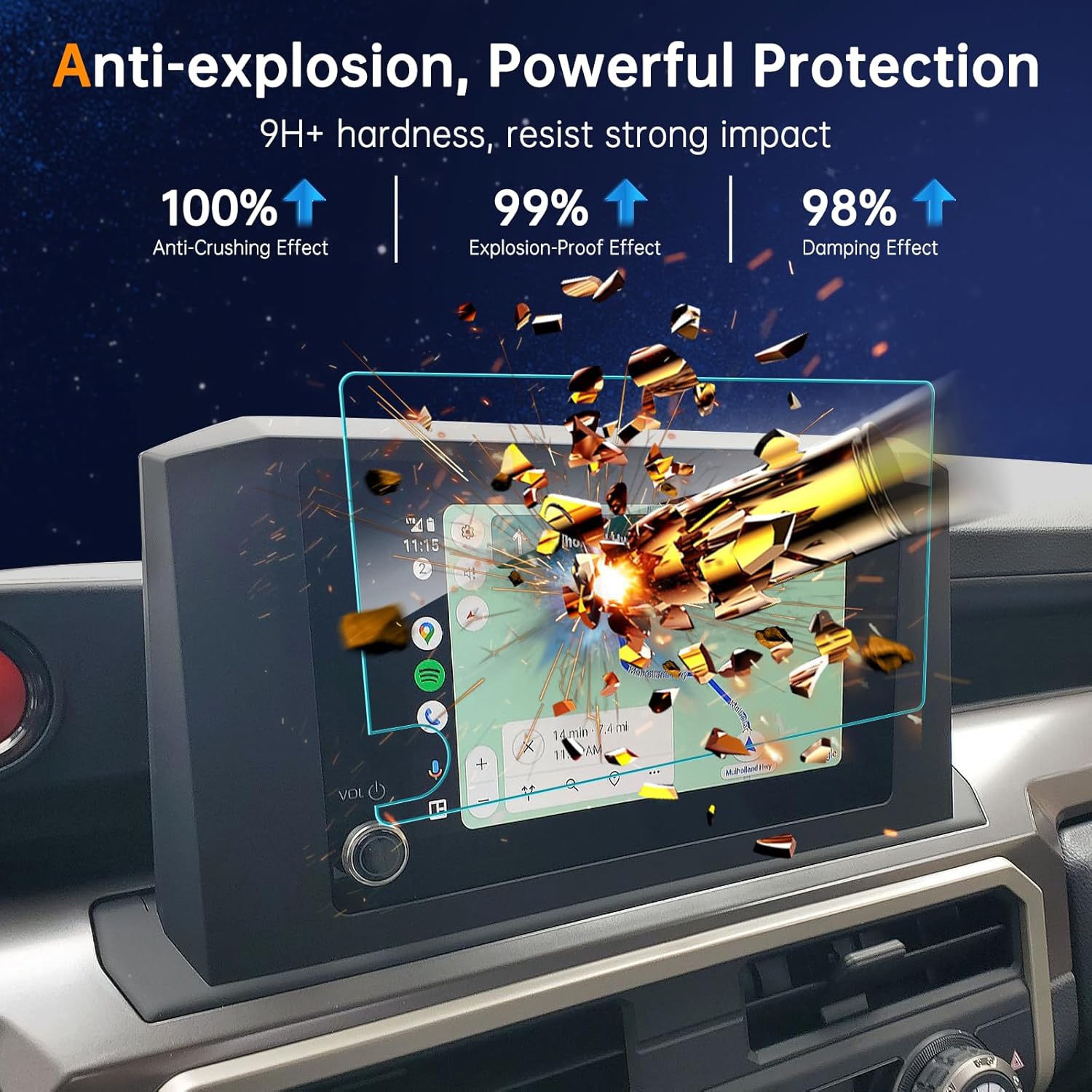 for 2024 Toyota Tacoma Screen Protector 8 In, for 2024 Toyota Tacoma SR/SR5/TRD PreRunner/TRD Sport/TRD