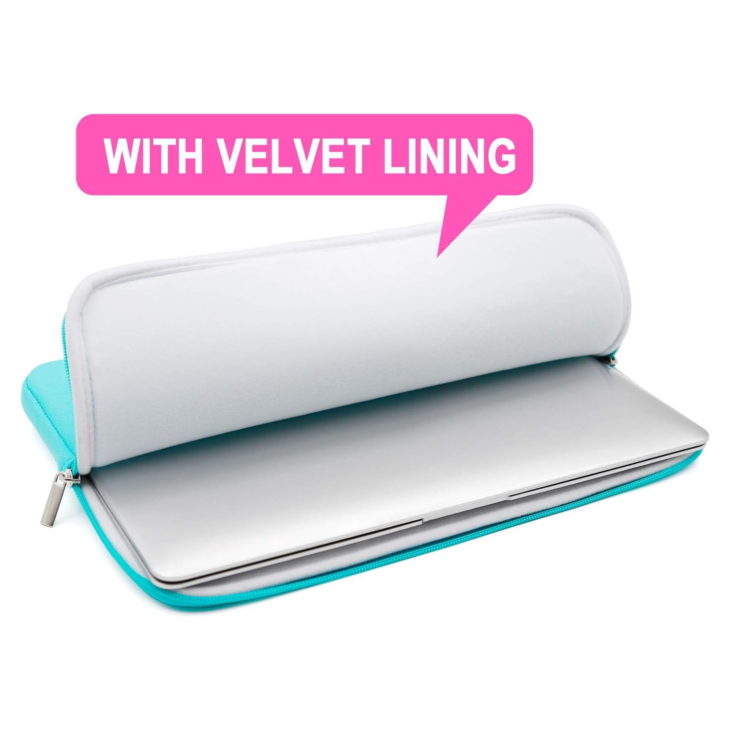 Housse pour portable de 14 po RAINYEAR Housse pour étui à doublure douce et duveteuse Sac de transport compatible avec les ordinateurs portatifs