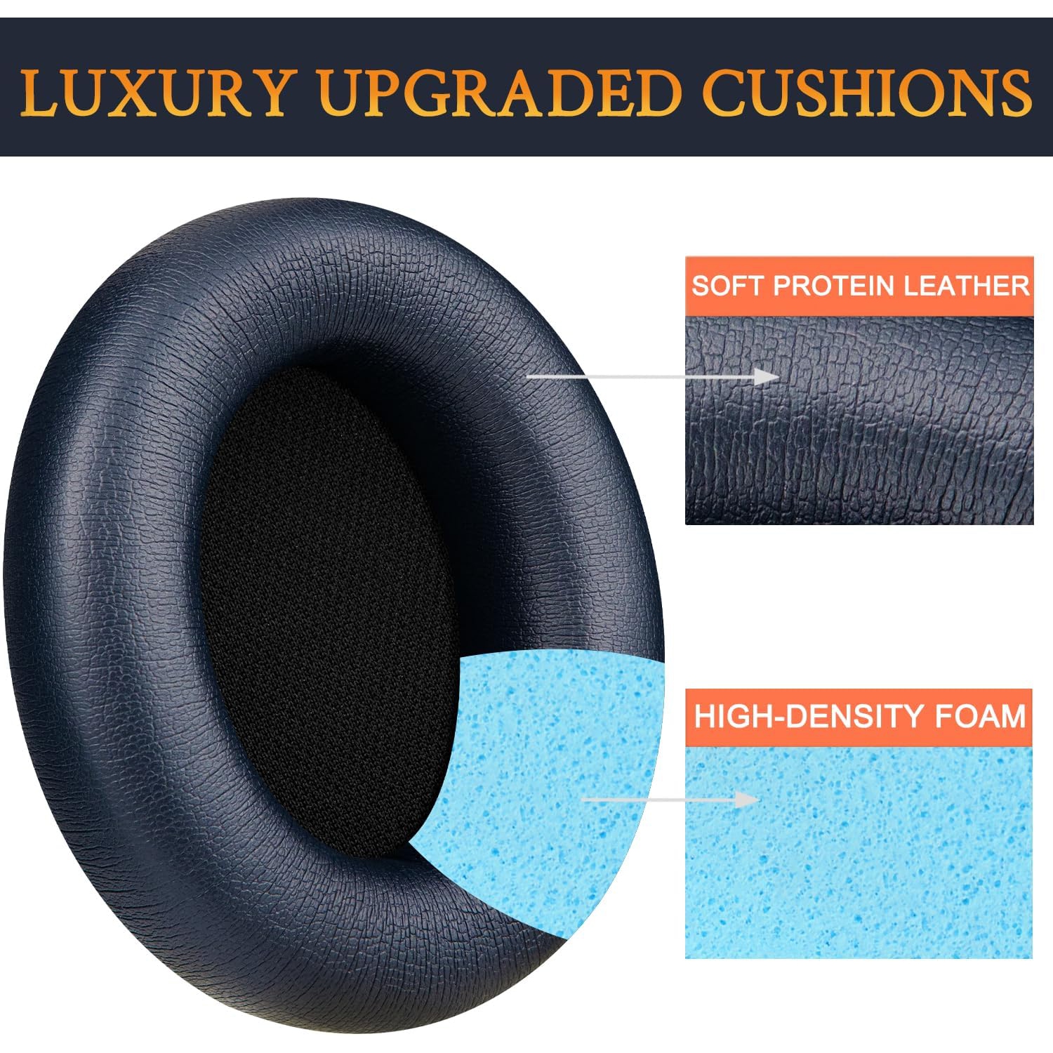 Replacement Earpads for Beats Studio Pro Noise Cancelling Headphones, Cushions Ear Pads with Soft
