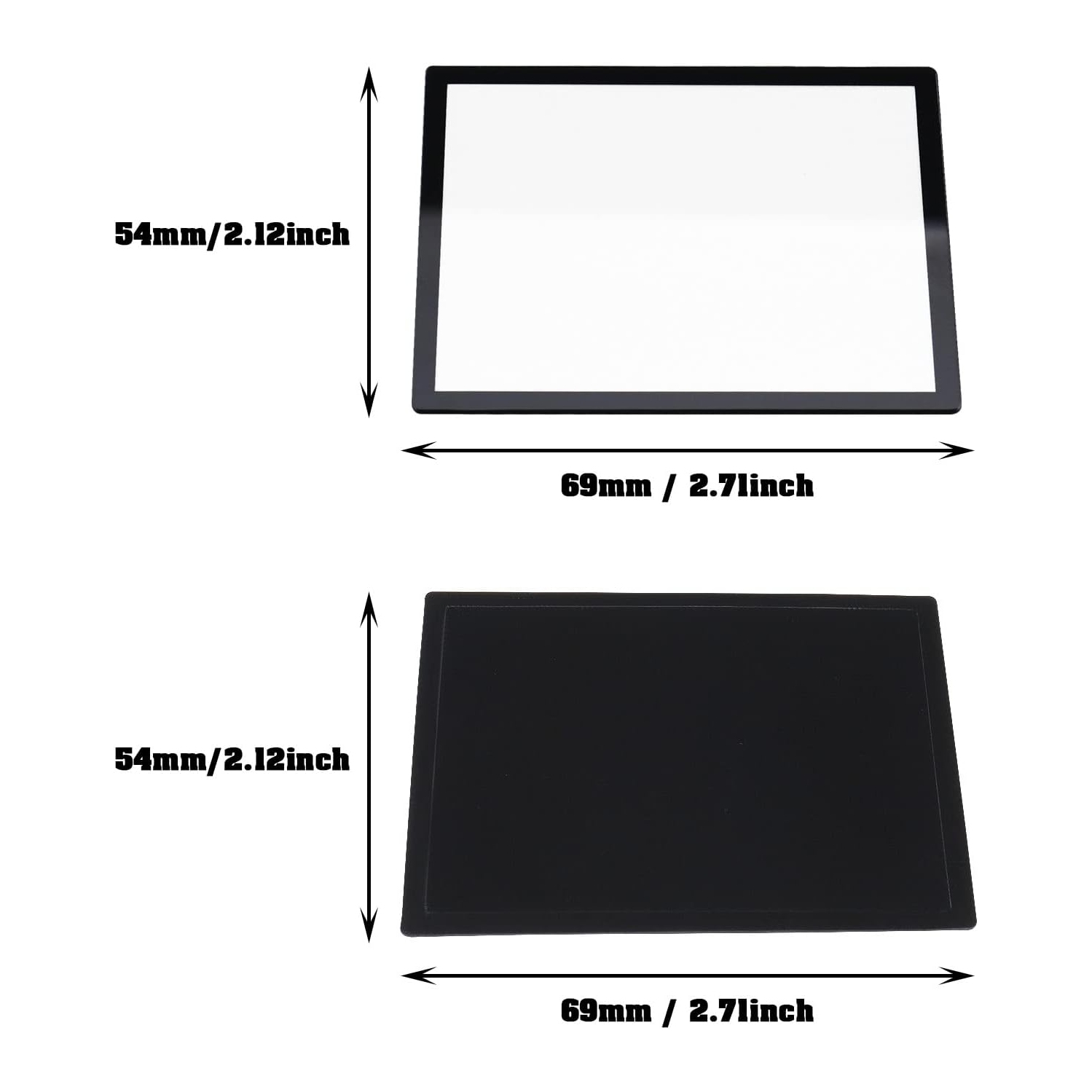 Couvre-objectif 2 pièces avec cadre inférieur Compatible avec le cadre supérieur de l'étui de jeu pour écran supérieur Nintendo DS Lite