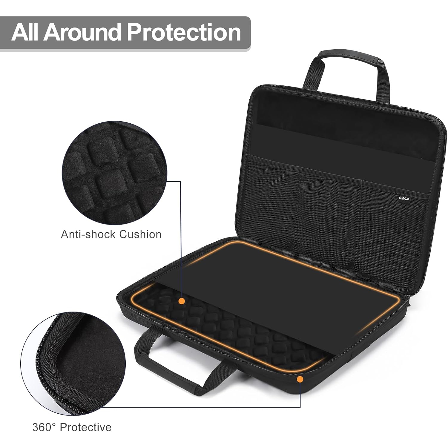 Hard Shell Laptop Sleeve Compatible with MacBook Air 13 inch M3 M2 M1 2024-2018/Pro 13 M2 M1 2024-2016, Surface