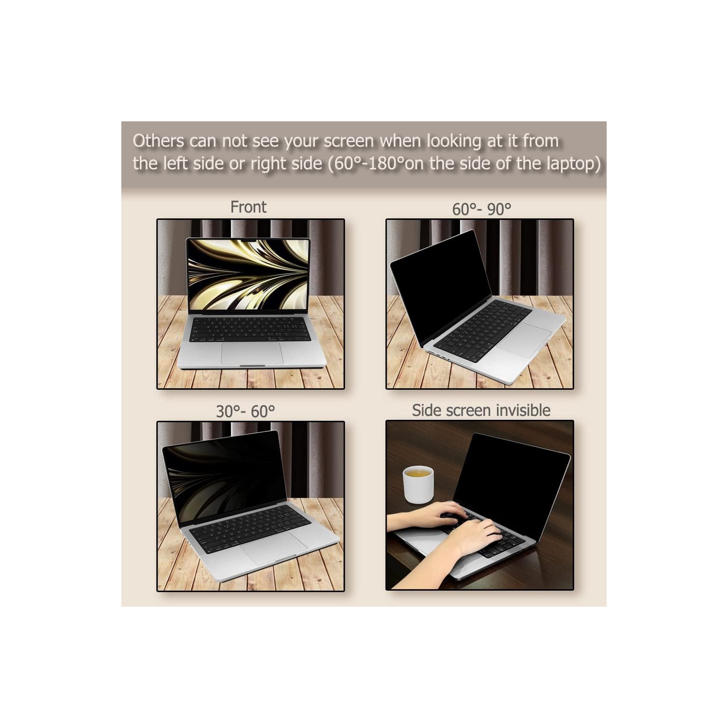 Screen Protector for 2024 2023 2022 MacBook Air 13.6" A3113 A2681 with M3 M2 Max/Pro Chip & Touch ID 5H PET High