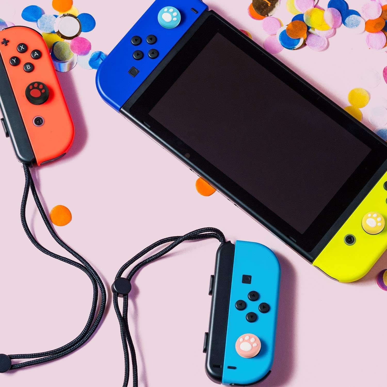 (14Pcs) Capuchons antidérapants Cat Claw, capuchon de manche à balai Hestia Goods pour Nintendo Switch et Lite, étui en silicone souple