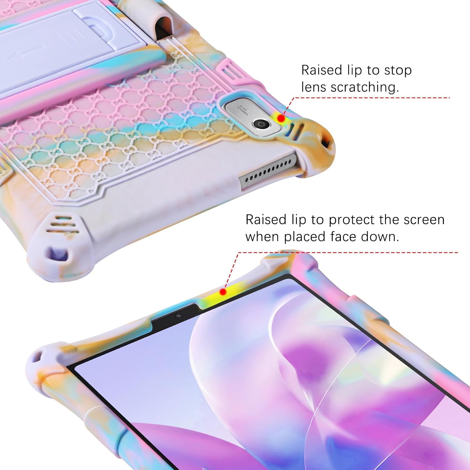 Tablet Case for Lenovo Tab M9 9.0 inch 2023(TB-310FU) Adjustable Stand Kids Friendly Soft Silicone Shockproof