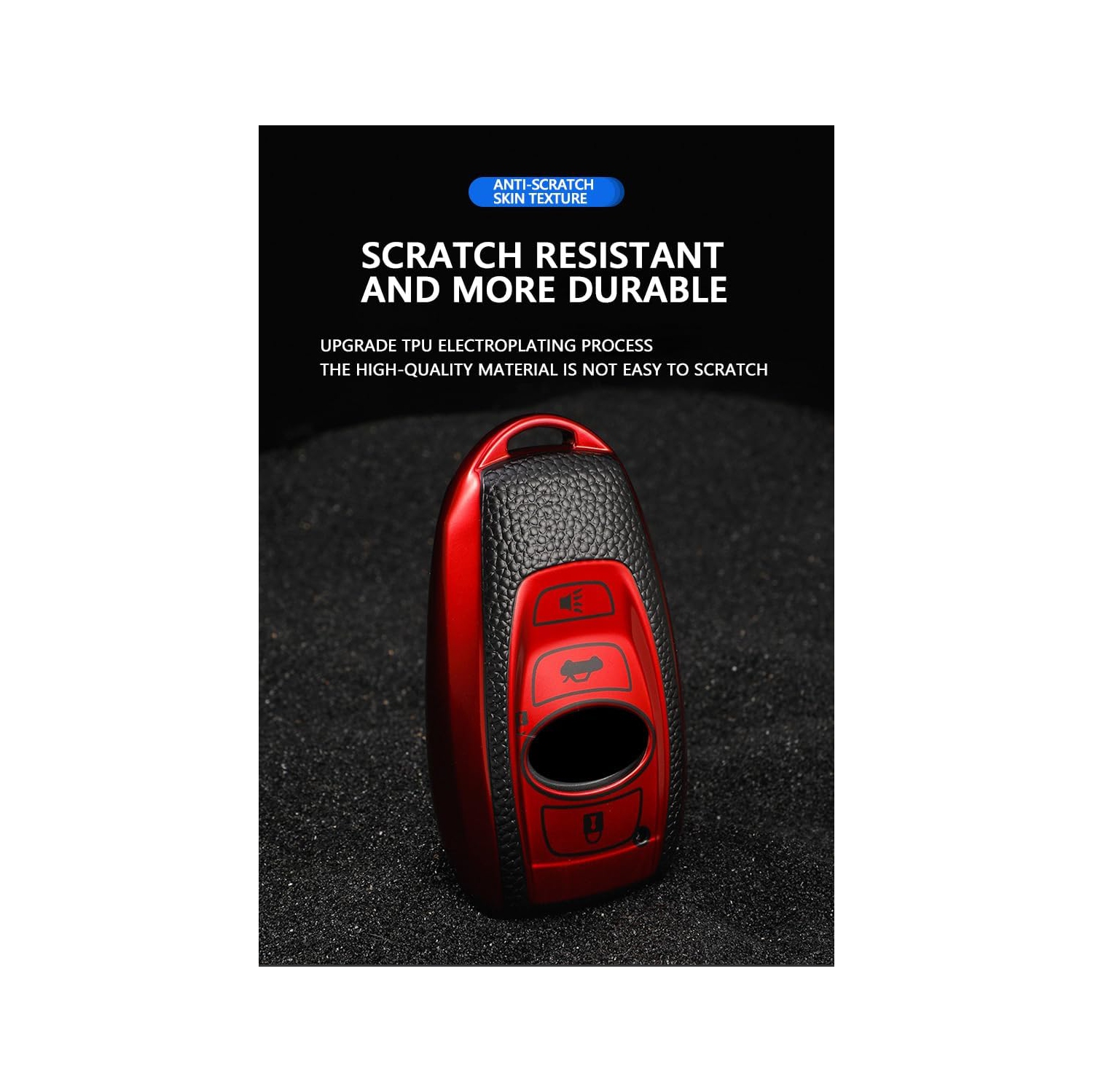 Le porte-clés de voiture en TPUR avec porte-clés convient au couvre-étui pour clé Subaru Outback Ascent Forester Crosstrek Legacy 3