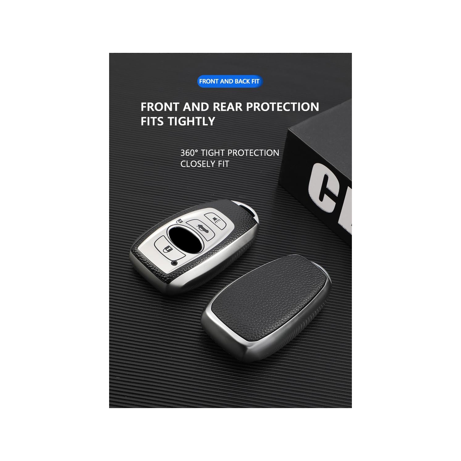 Le porte-clés de voiture en TPUR avec porte-clés convient au couvre-étui pour clé Subaru Outback Ascent Forester Crosstrek Legacy 3