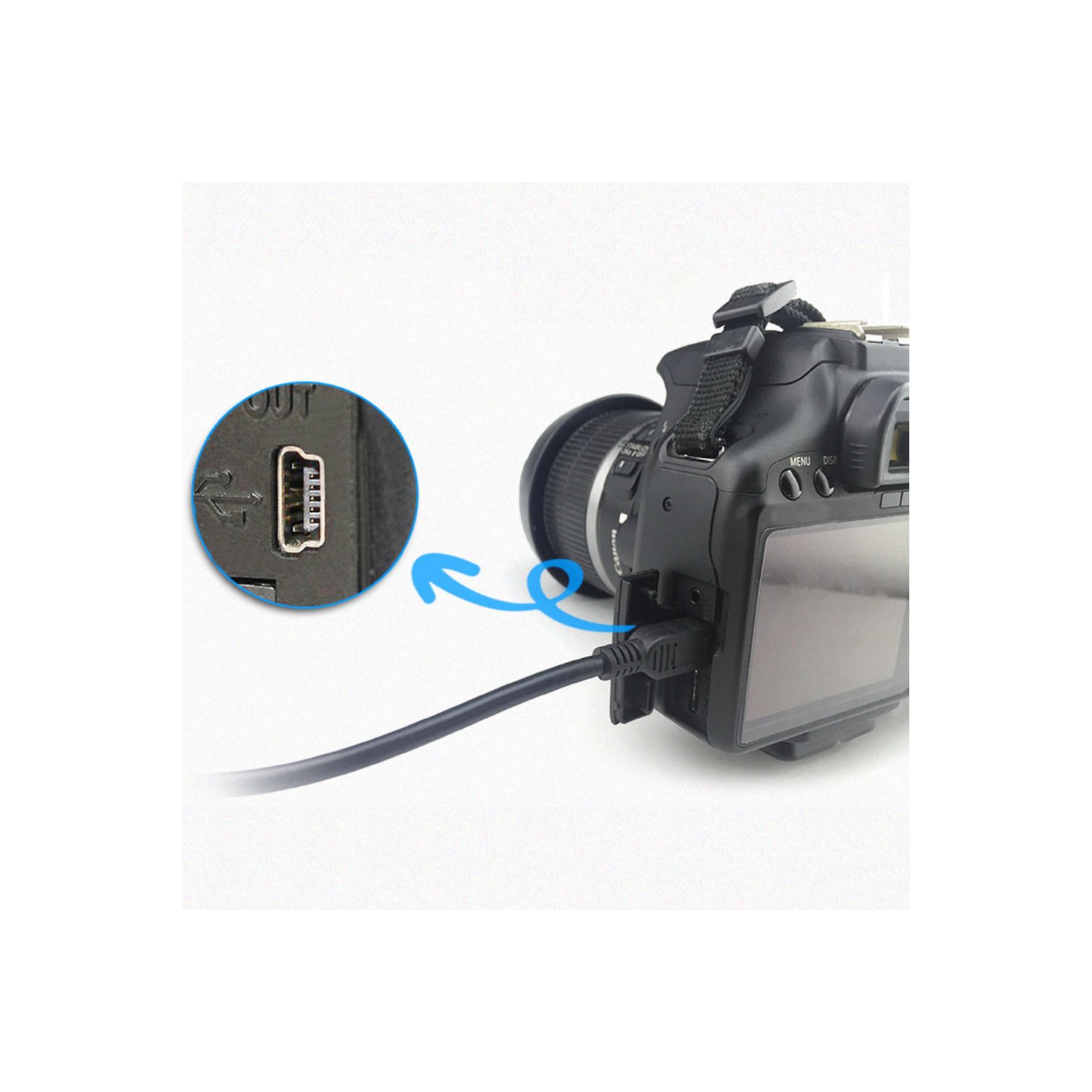 USB Interface Charging Data Transfer Cable Compatible with Canon PowerShot Digital Cameras & Camcorders