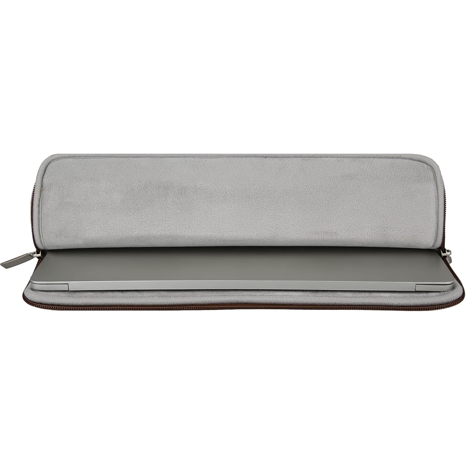 RAINYEAR 13.3 Inch Laptop Sleeve Soft PU Leather Case Water Resistant Padded Zipper Protective Carrying Bag Compatible