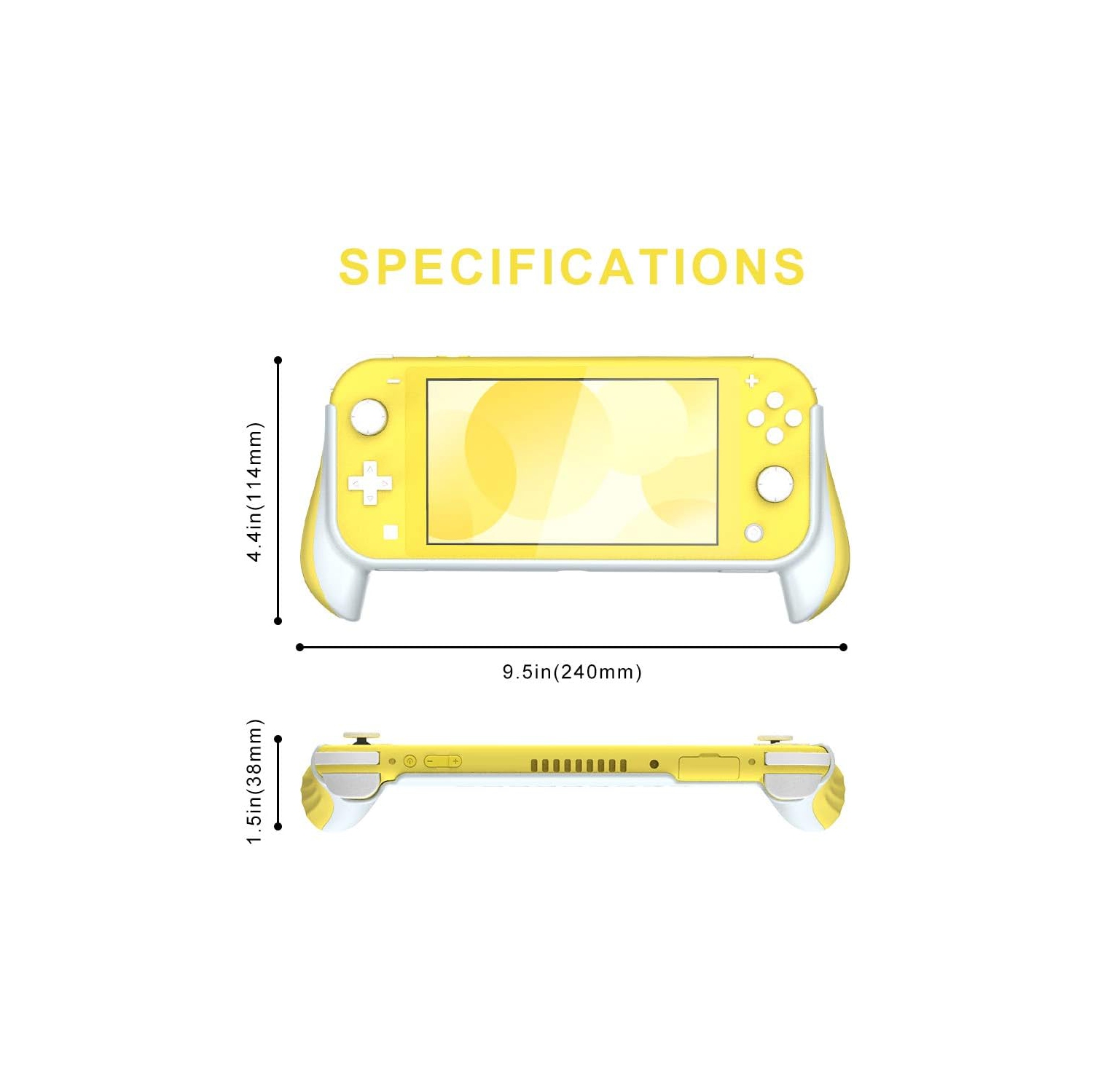 Grip Case for Nintendo Switch Lite,Hand Grips Handles Ergono