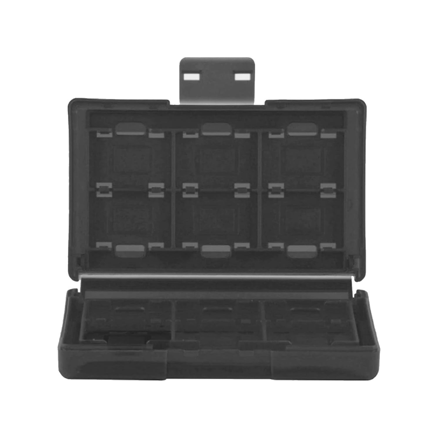 Boîte de rangement, boîte de rangement pour boîtier de jeu en PP 28 en 1, boîte de rangement rigide mince portative pour jeux