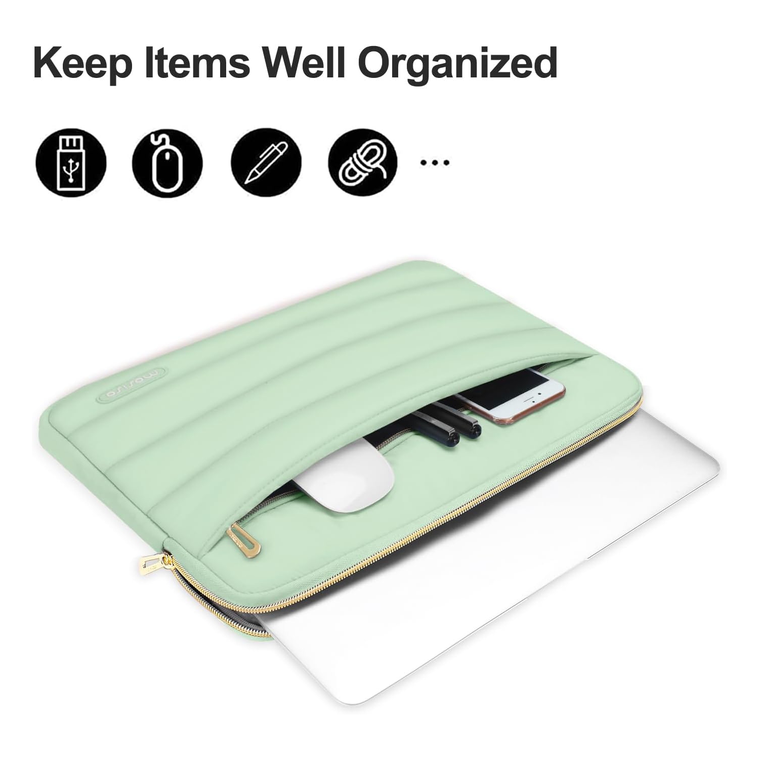 Puffy Laptop Sleeve Compatible with MacBook Air/Pro, 13-13.3 inch Notebook, Compatible with MacBook Pro 14 inch