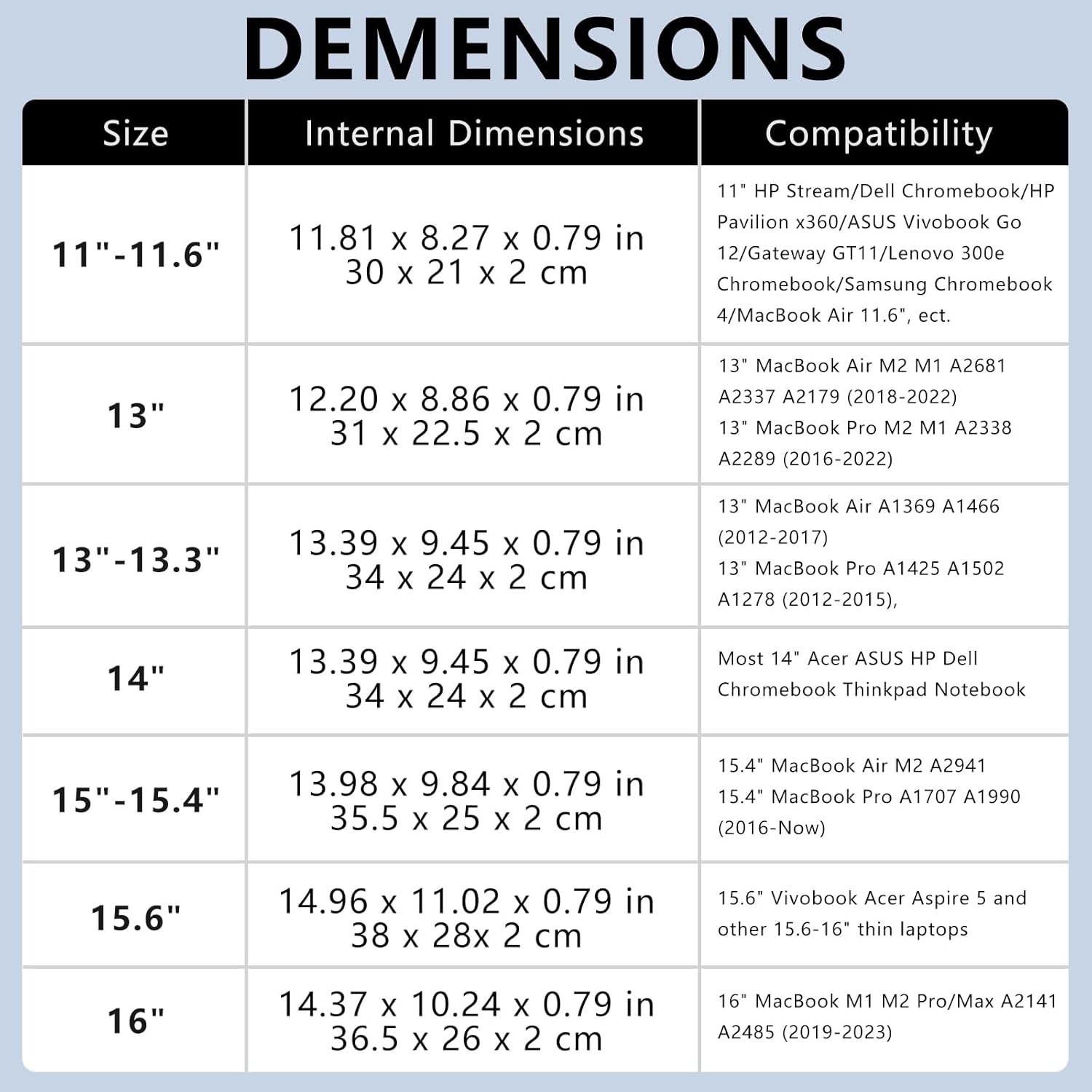 Housse pour ordinateur portatif aYoung compatible avec MacBook Pro 16&nbsp;po 2021 2485/2019 A2141/Pro 15 A1398/Aspire 5/15.6 pouces Asus