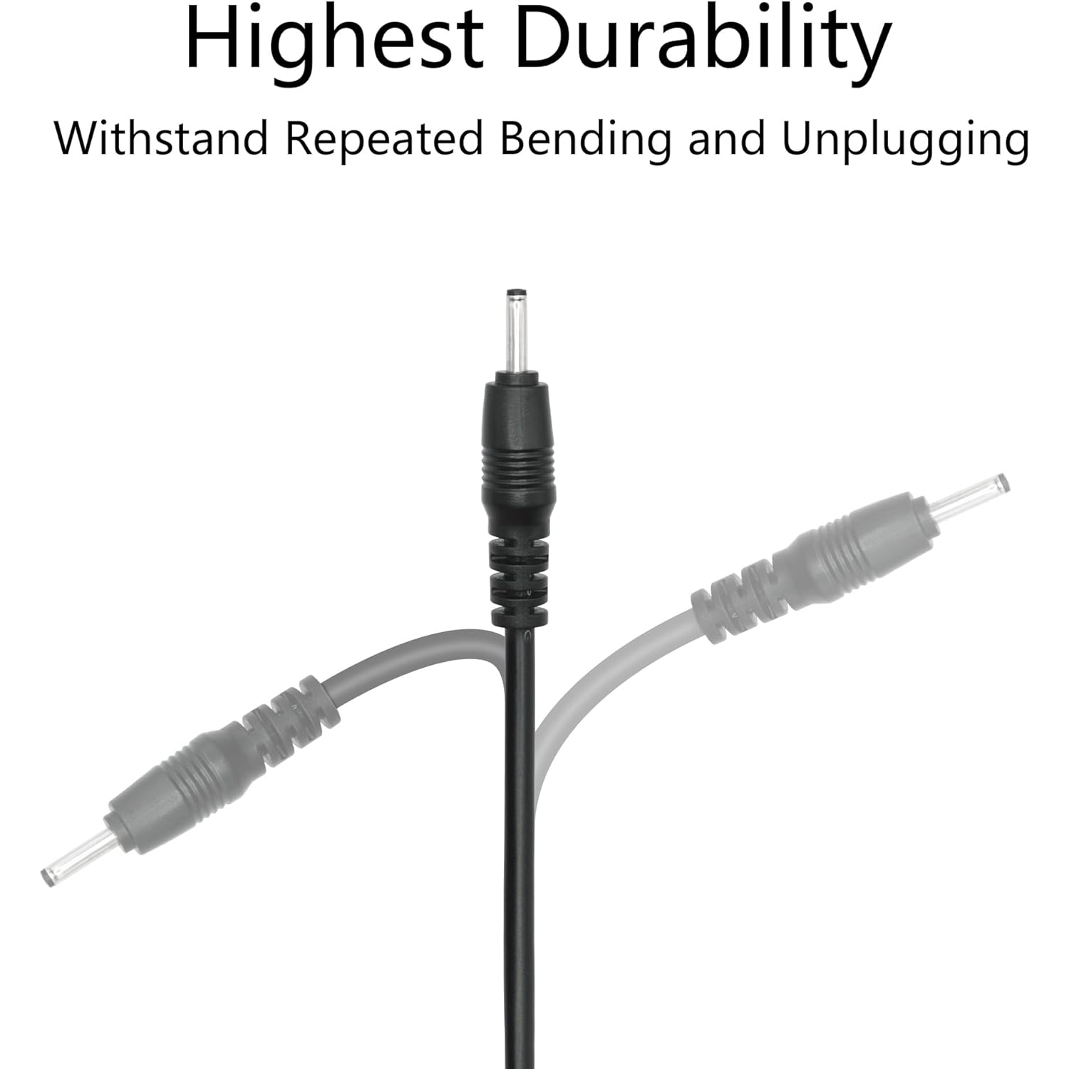 2 câble d'alimentation USB à DC 2,5 mm x 0,7 mm de 3 pi, USB 2,0 A mâle à DC 2,5 mm x fiche mâle 0,7 mm câble d'alimentation