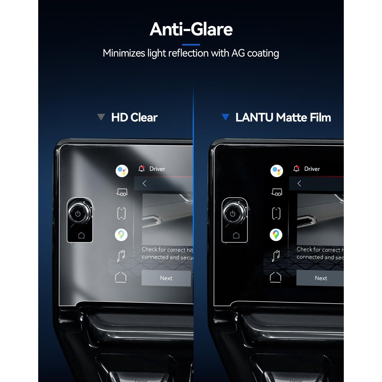 Sierra Matte Screen Protector for GMC Sierra Accessories Tempered Gl Anti-Glare Film Fits 2022-2024 Sierra