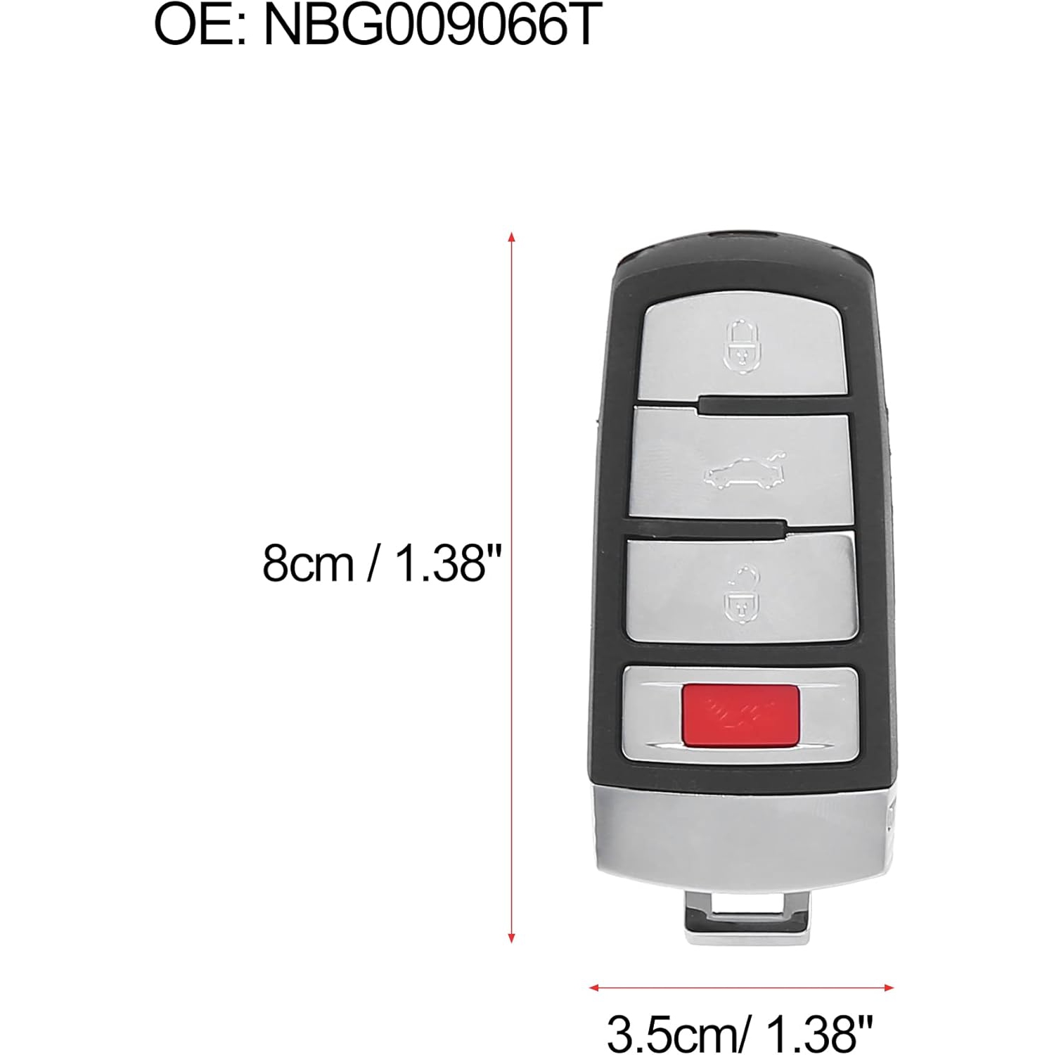New Replacement Keyless Entry Remote Car Key Fob 315Mhz NBG009066T for Volkswagen Pat 2006-2013