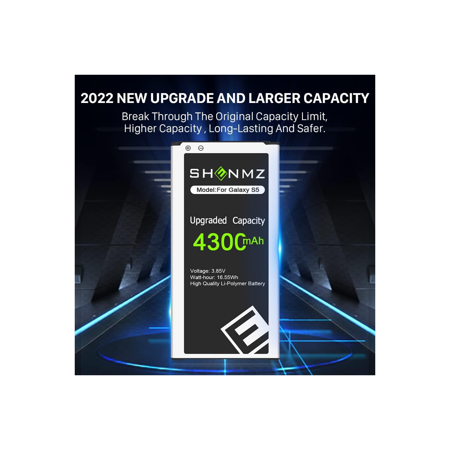 Galaxy S5 y, 4300mAh Ultra High Capacity New 0 Cycle Replacement y for Samsung Galaxy S5