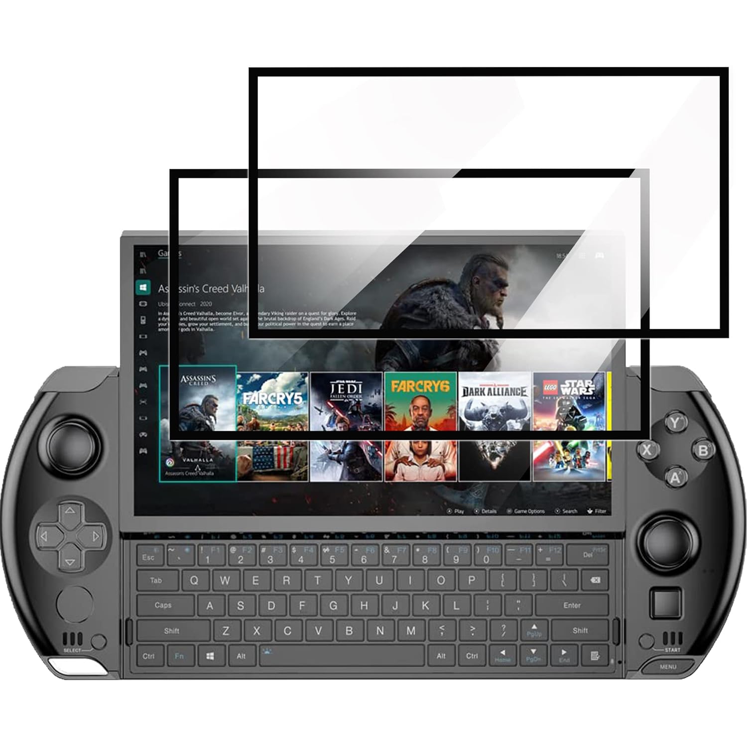 Compatible avec le protecteur d'écran Windows 4 de GPD, le protecteur d'écran Gl trempé FullCover 9H compatible