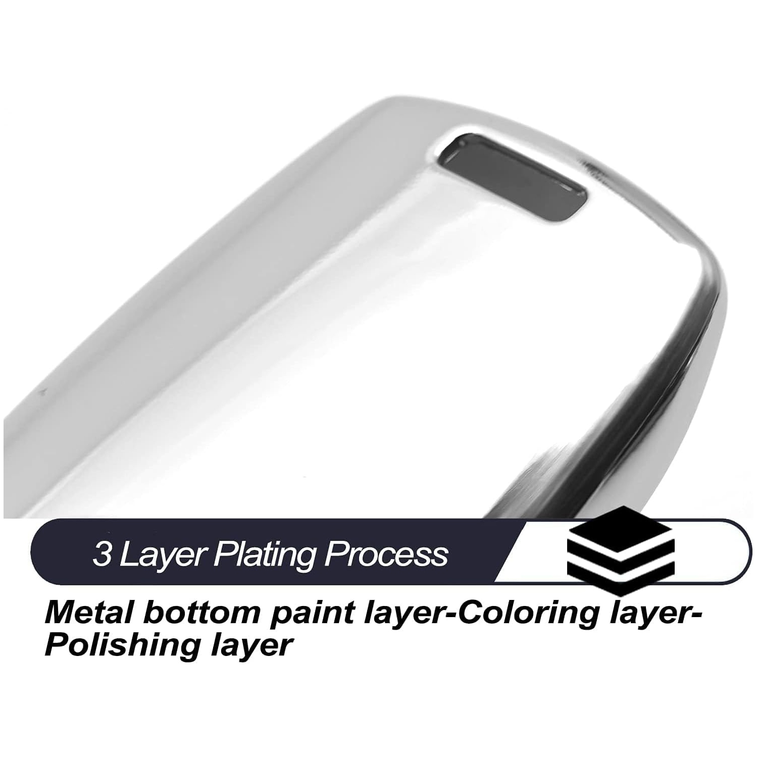 Compatible with 2022 2021 2020 Toyota Land Cruiser Sienna Venza RAV4 Prime Mirai Silver TPU Key Fob Cover Case