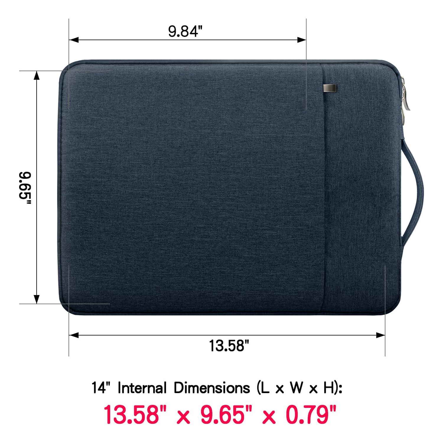 Housse pour ordinateur portatif RAINYEAR de 14&nbsp;po compatible avec ordinateur portable Chromebook de 14&nbsp;po, sac à main MacBook A2442 de 14