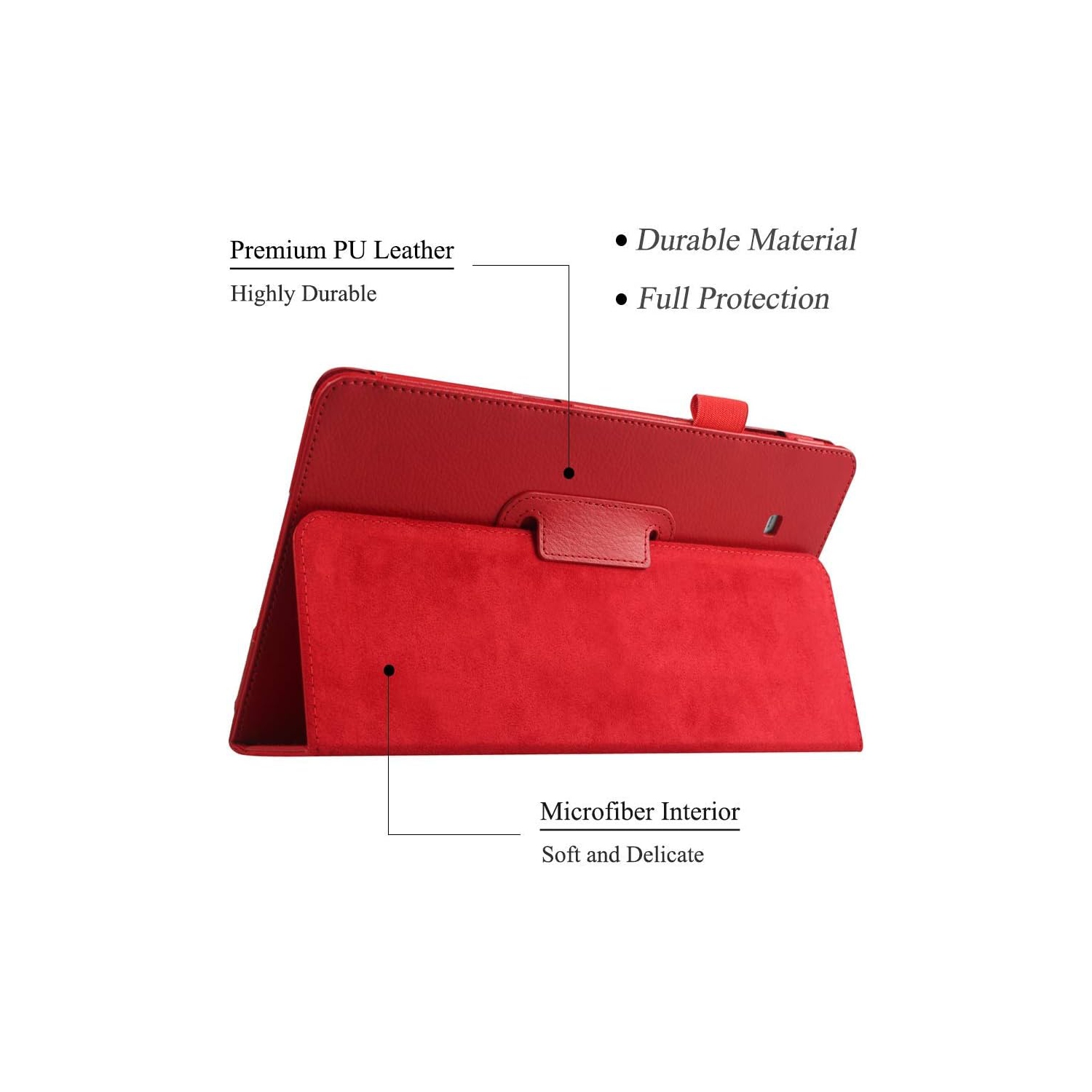 Folio Case for Tab E 9.6'' Model SM-T560 T561 T565 and SM-T567V, Slim PU Leather Case Cover for Samsung Galaxy