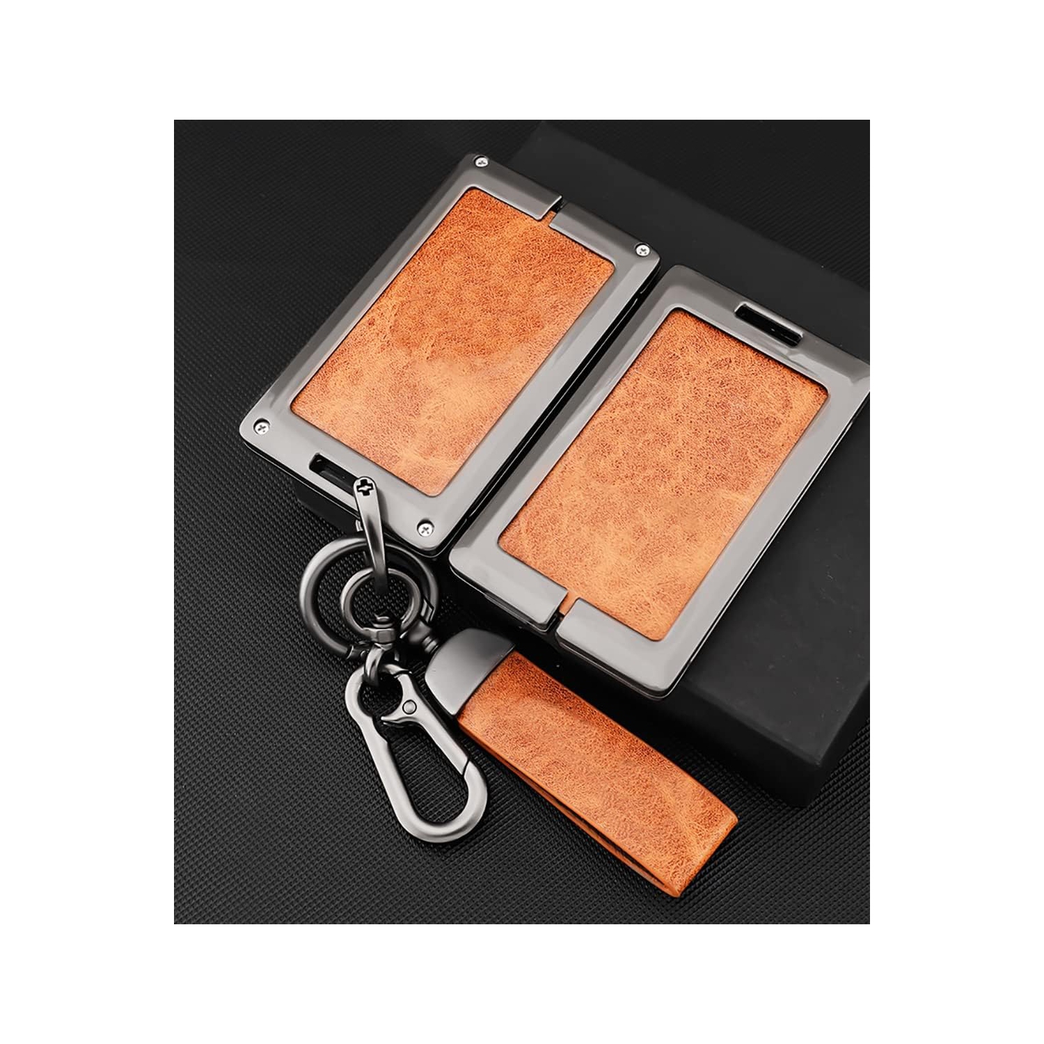 Porte-clés en cuir véritable, étui pour porte-clés Lexus, cadre métallique, pour LX570 LS460 LX600 2016-2022