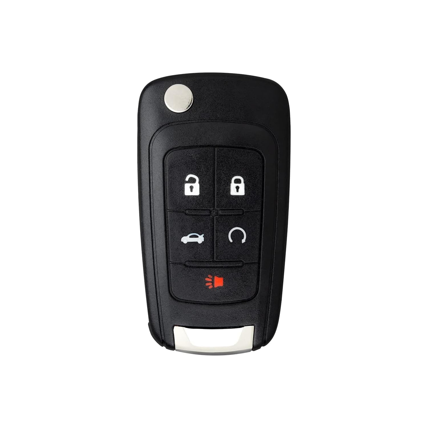 5 Button Flip Key Compatible with Allure Regal Camaro Equinox Cruze Sonic Terrain Impala Malibu Encore