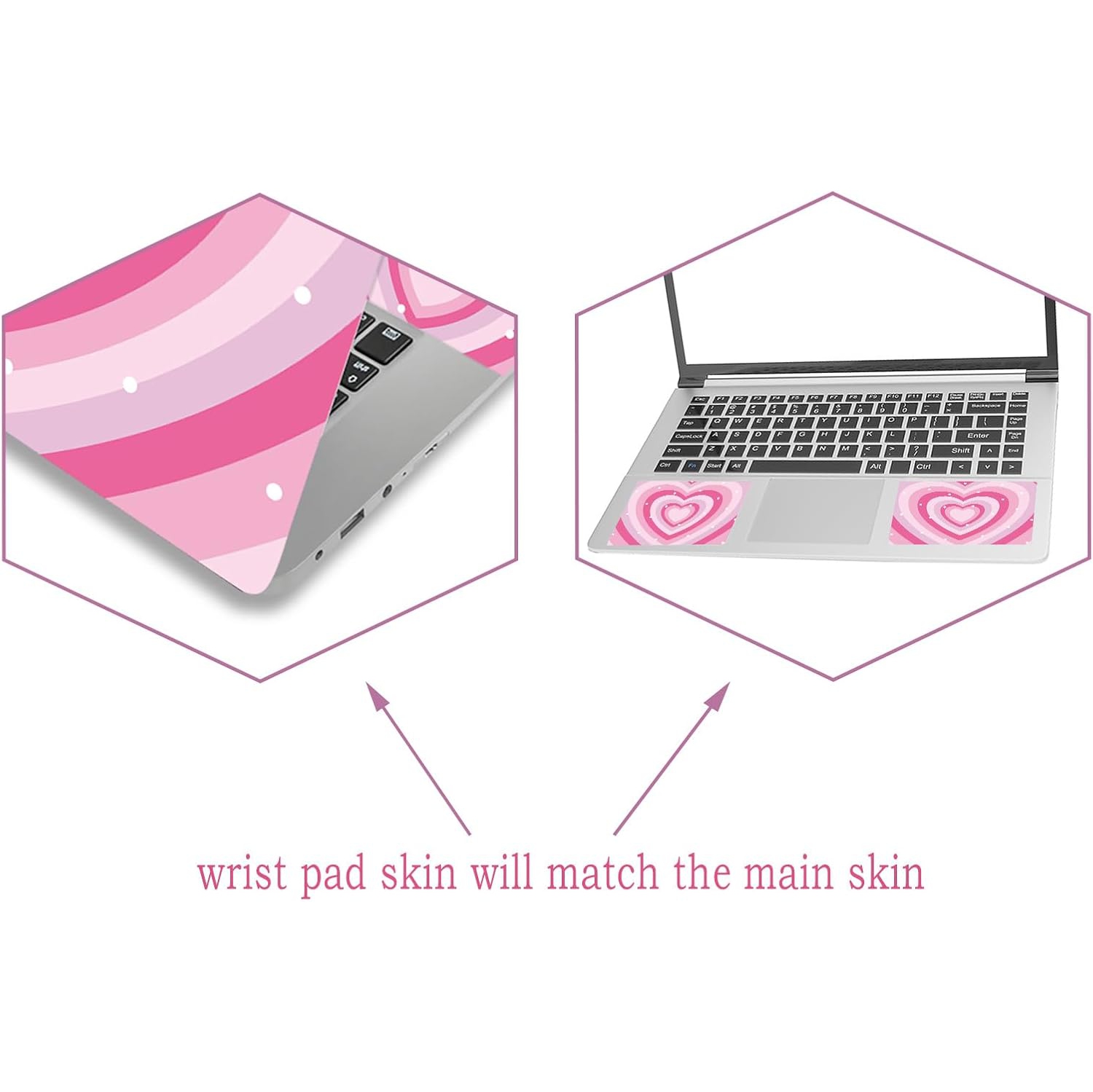 Laptop Decal Sticker Skin Cover, 11.6”12" 13" 13.3" 14" 15" 15.4" 15.6 Laptop Netbook Vinyl Skin Sticker Cover Art