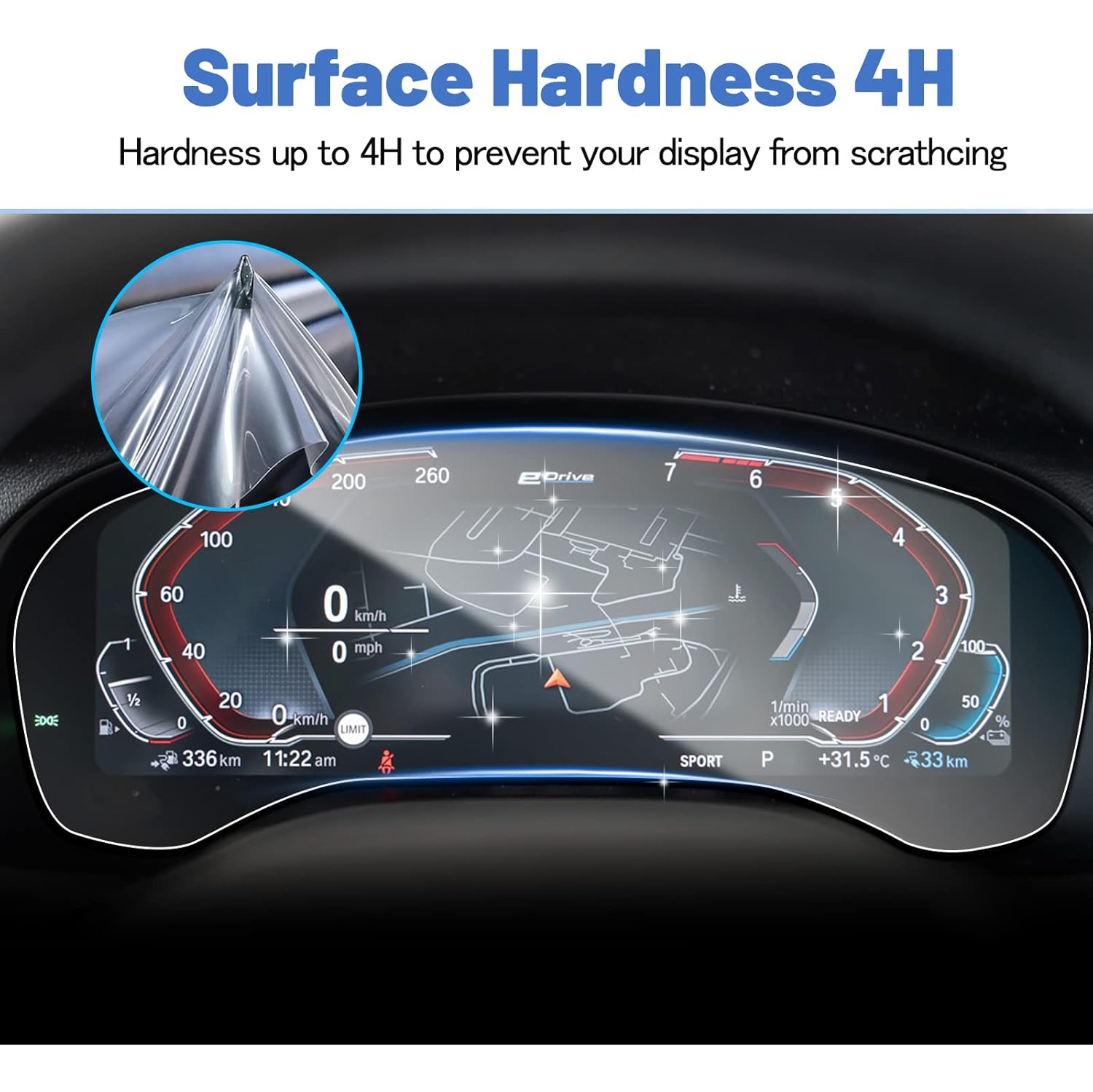 for 2023 2024 BMW X3 Screen Protector, Car Screen Protector for 2022-2204 BMW X3 G01 X4 G02 12.3" Touchscreen