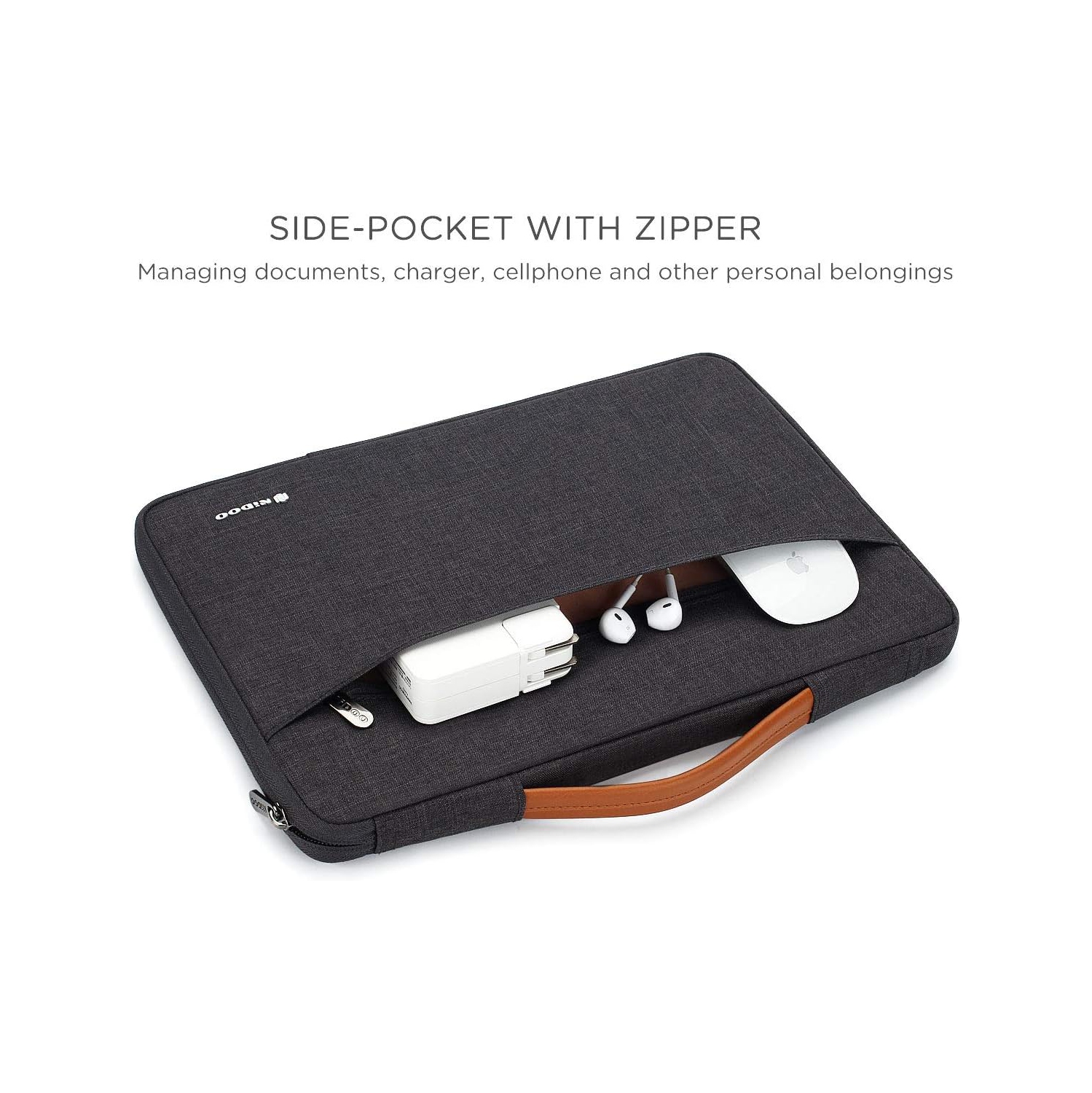 Housse pour portable de 10&nbsp;po, sac à main protecteur pour iPad de 10,9&nbsp;po/iPad Pro 10,5&nbsp;po 11&nbsp;po M2 M1/10,5&nbsp;po