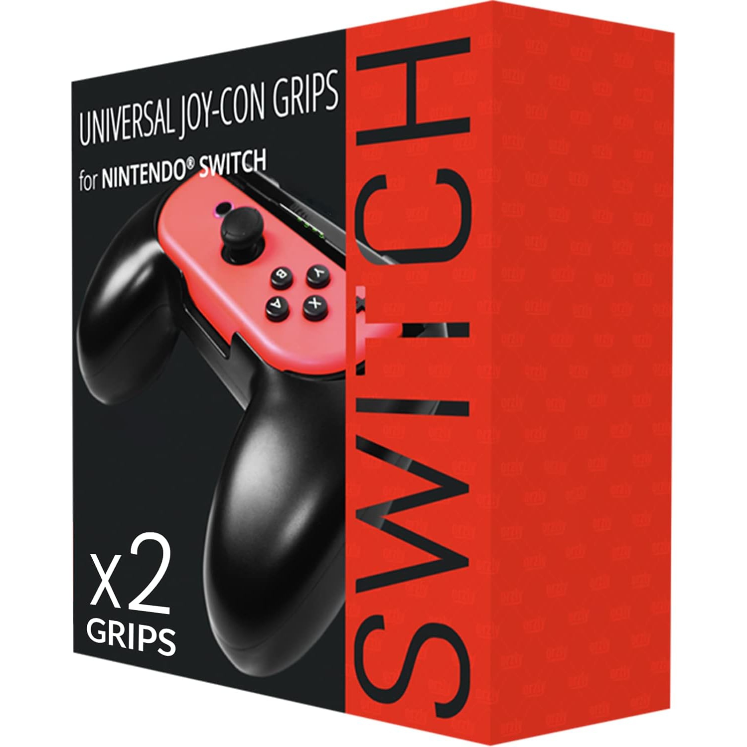 Prises compatibles avec les manettes Joy-Con pour Nintendo Switch pour un confort accru - Paquet double avec prise latérale universelle