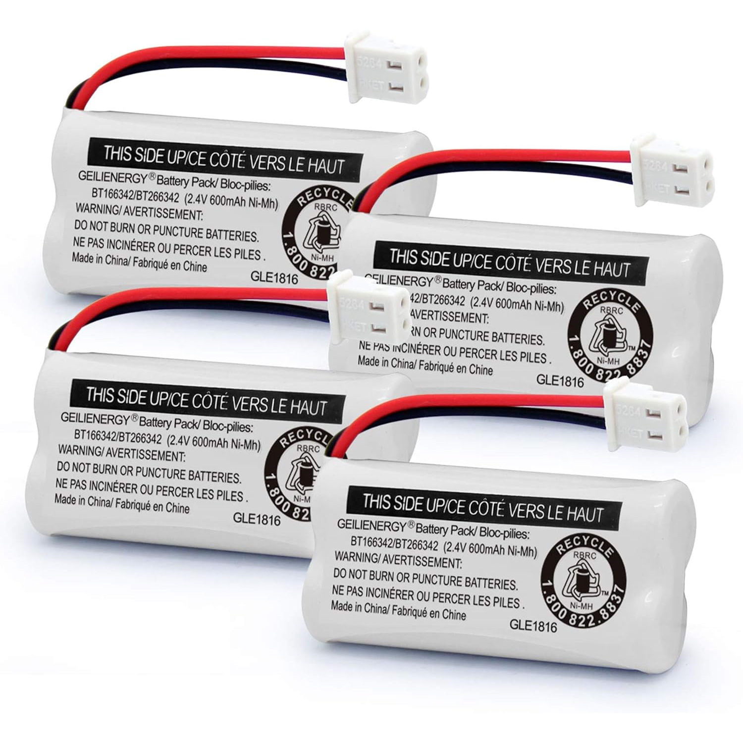 Remplacement y BT166342 / BT266342 BT183342/BT283342 BT166342/BT266342 Compatible avec AT&T de Vtech