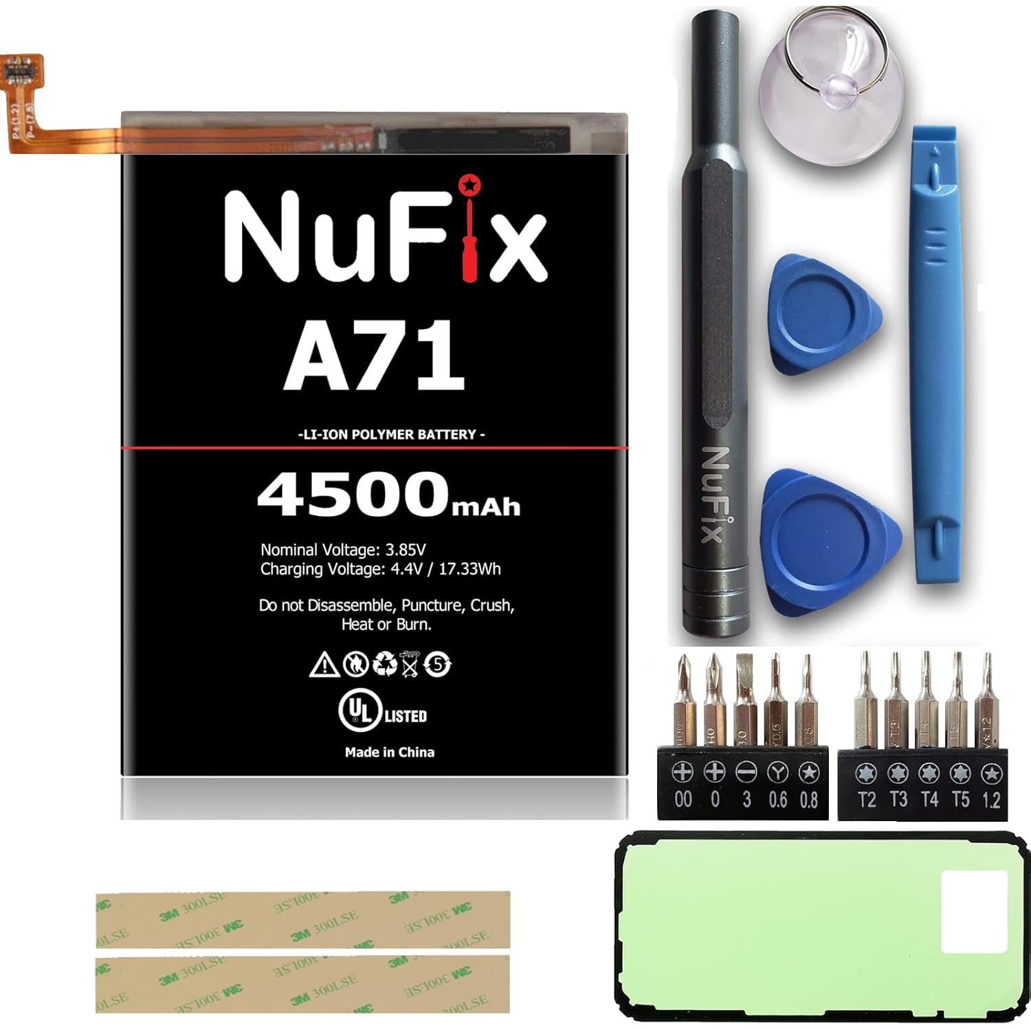 Y Remplacement pour Samsung A71 4500&nbsp;mAh Remplacement compatible y EB-BA715ABY A715F A715DS-715&nbsp;W