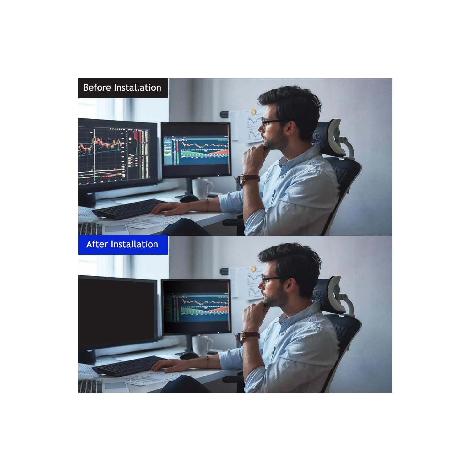 15.6 Inch - 16:9 Aspect Ratio - Laptop Privacy Screen Filter for Widescreen Laptop - Notebook - Anti-Glare -