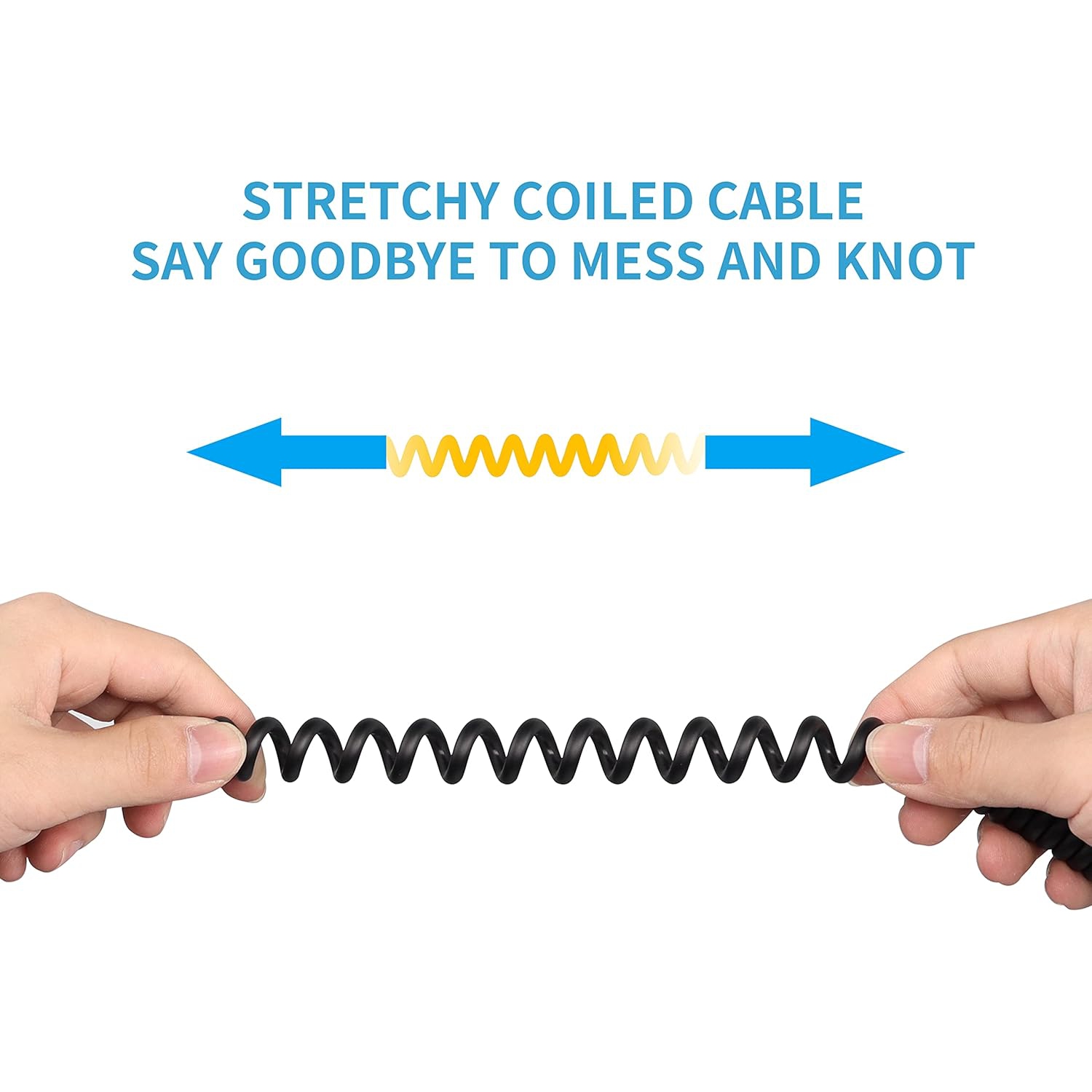 Câble d'alimentation DC COI de 5 V, USB vers DC 4,0 mm x cordon de recharge à ressort 1,7 mm pour lampes USB, ventilateurs USB, dessin