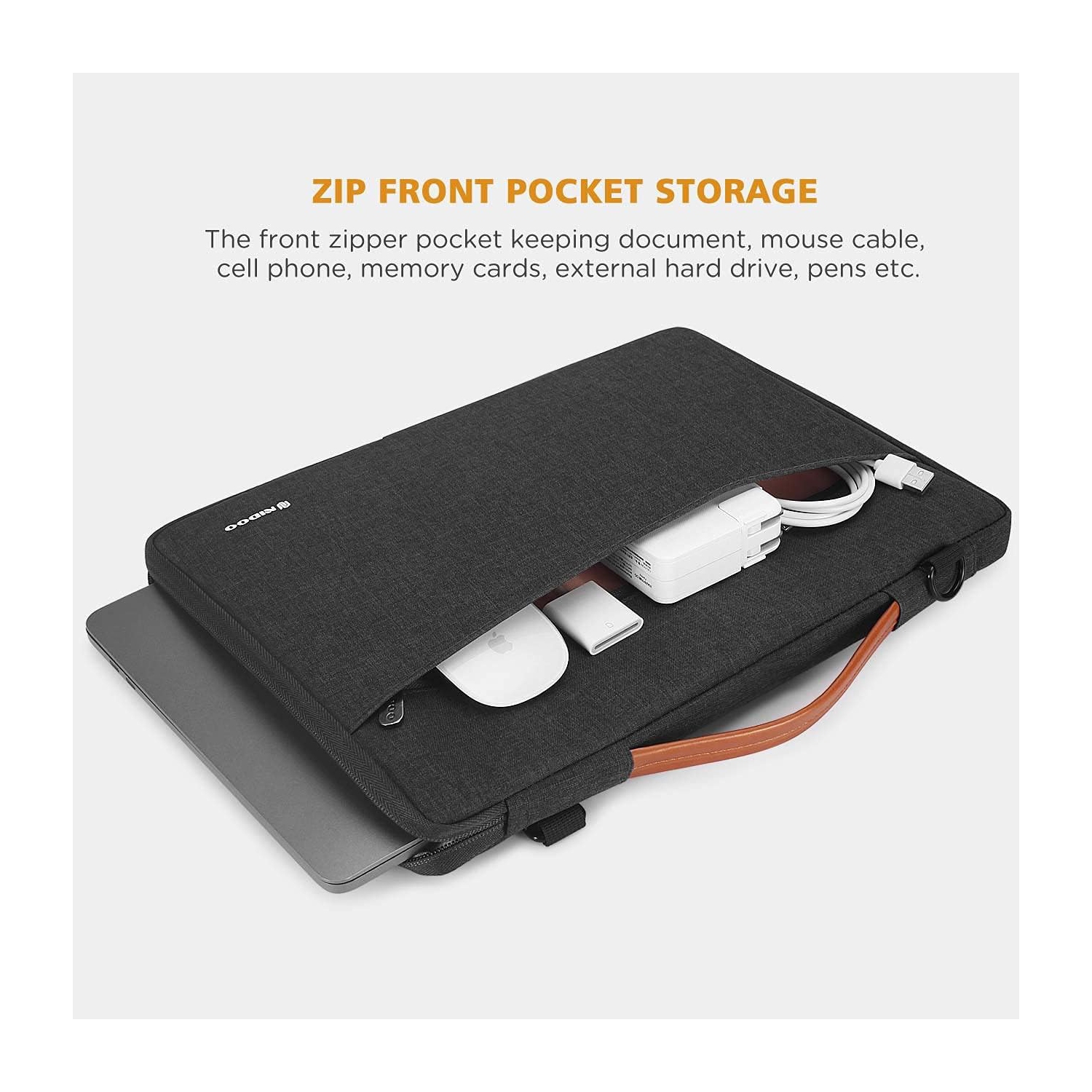 17.3 po Housse pour ordinateur portable Sac de transport Sac de transport résistant à l'eau pour Pavilion de jeu 17,3 po