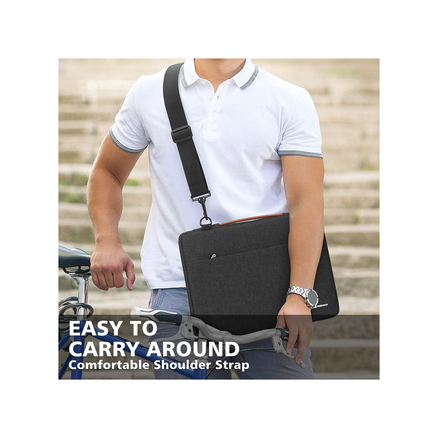 17.3 po Housse pour ordinateur portable Sac de transport Sac de transport résistant à l'eau pour Pavilion de jeu 17,3 po