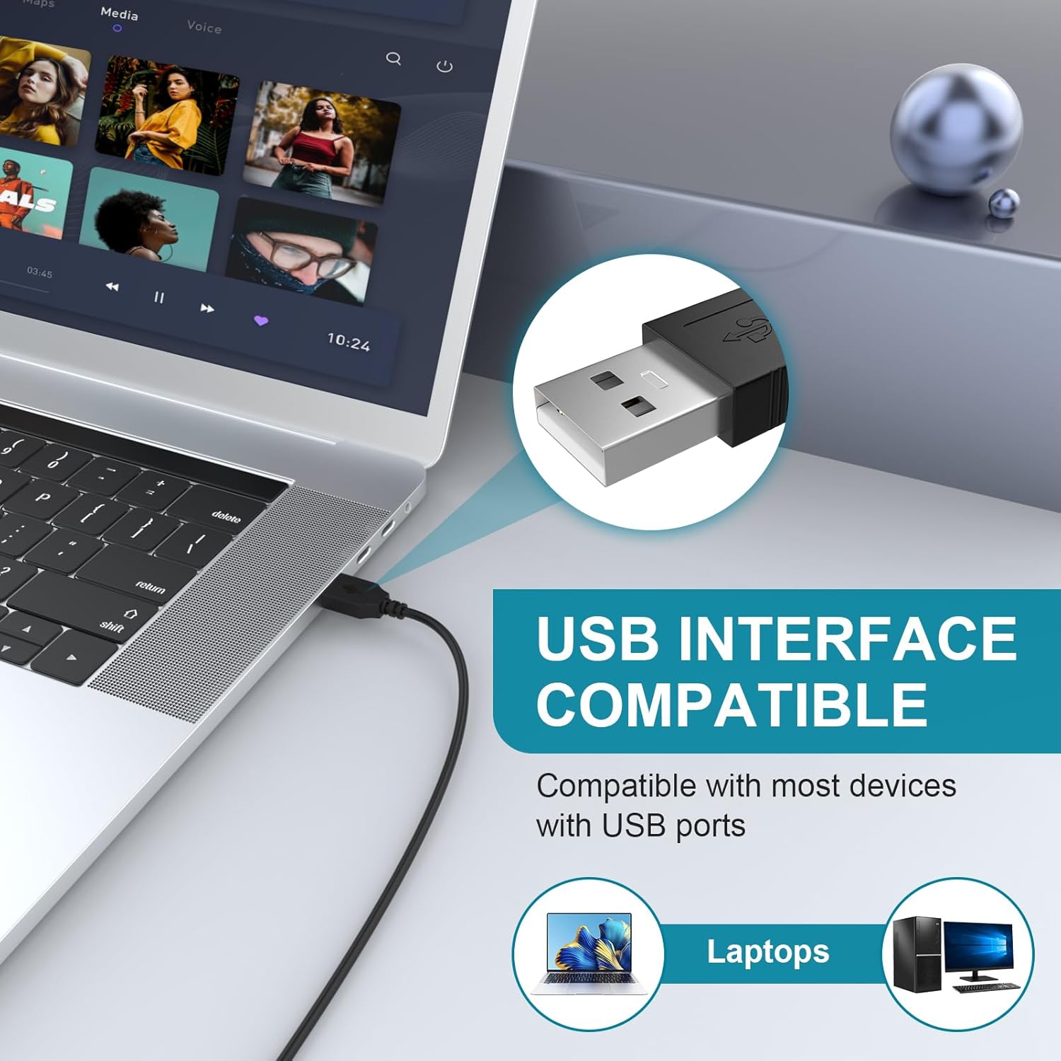 Câble de recharge USB pour chargeur PC pour TI-84 Plus, TI-84 Plus CE, TI 89 Titanium, TI Nspire CX/TI Nspire CX