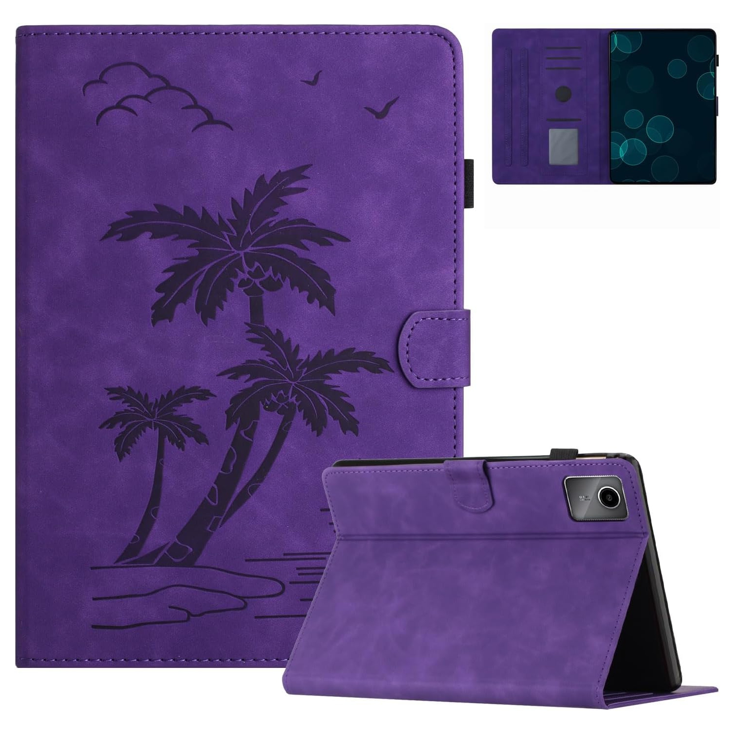 Case for Lenovo Tab M11 11 Inch 2024, Premium PU Leather Wallet Case with Pen holder Kickstand,Flip Stand Cover