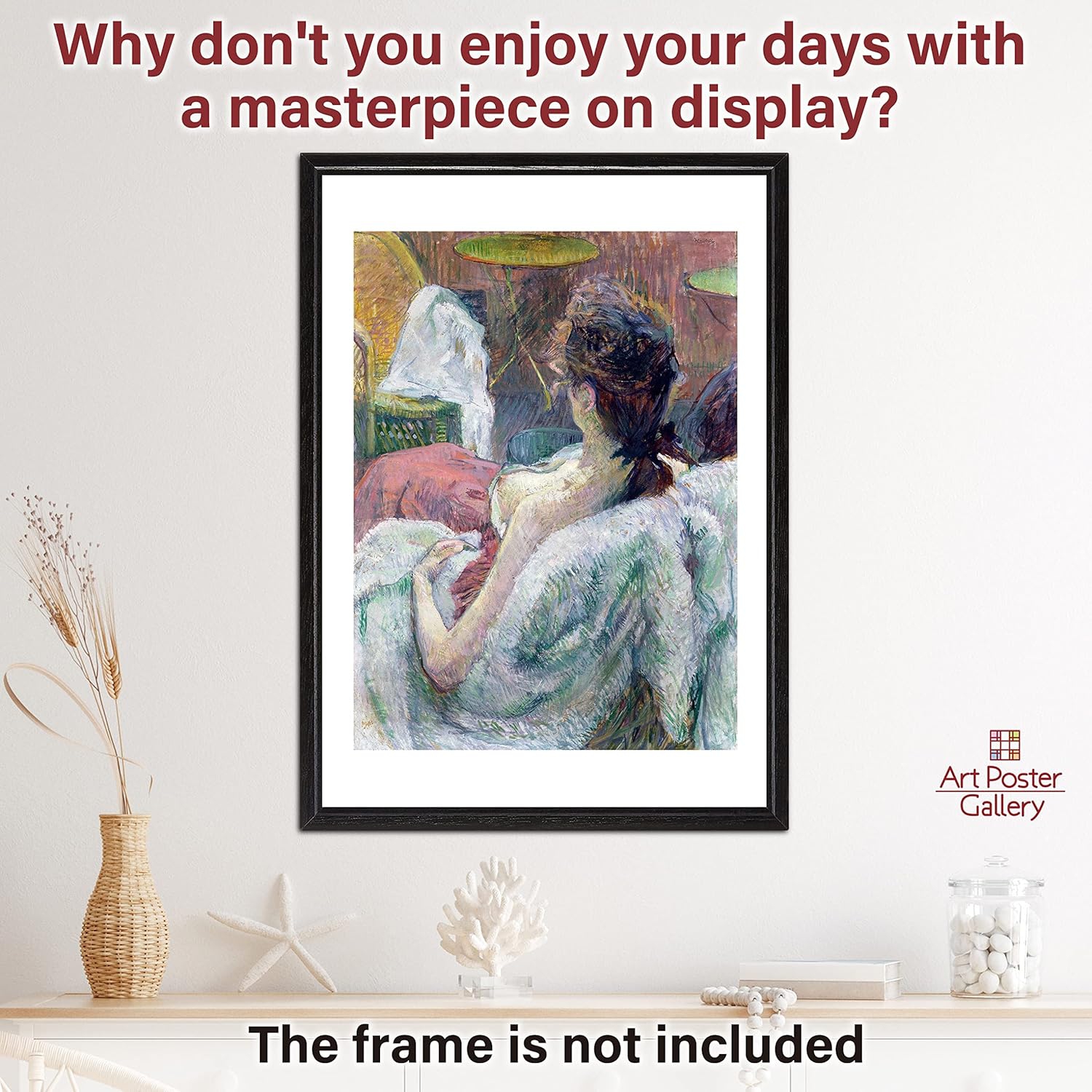 Affiche Henri de Toulouse Lautrec «&nbsp;Le modèle reposant ”16,53&nbsp;poch×11,69&nbsp;poch(A3)[Made in Japan] ＜Papier d'art