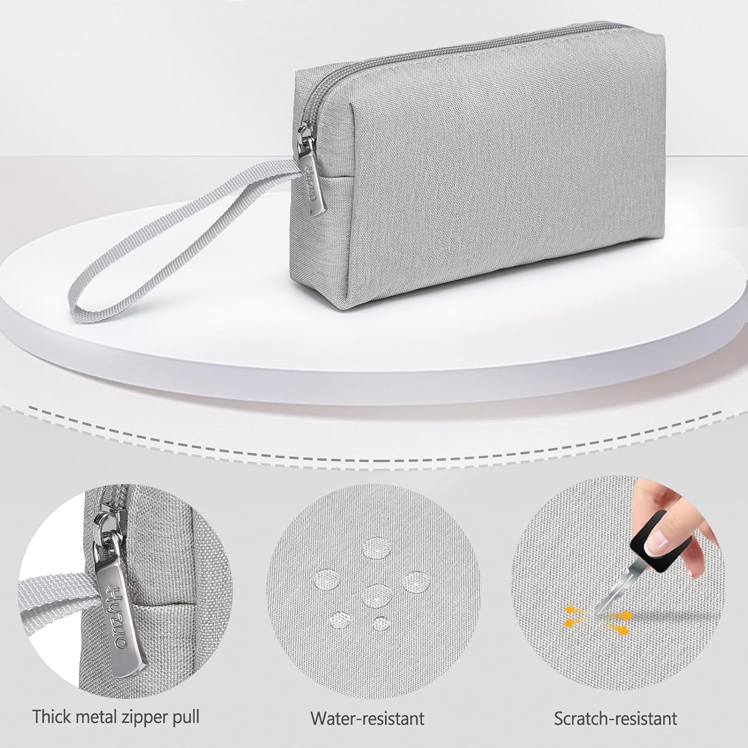 Portable Electronics Organizer Bag, Carrying Case for Cellphone Charger Power Bank Cords Stylus Pens Mouse