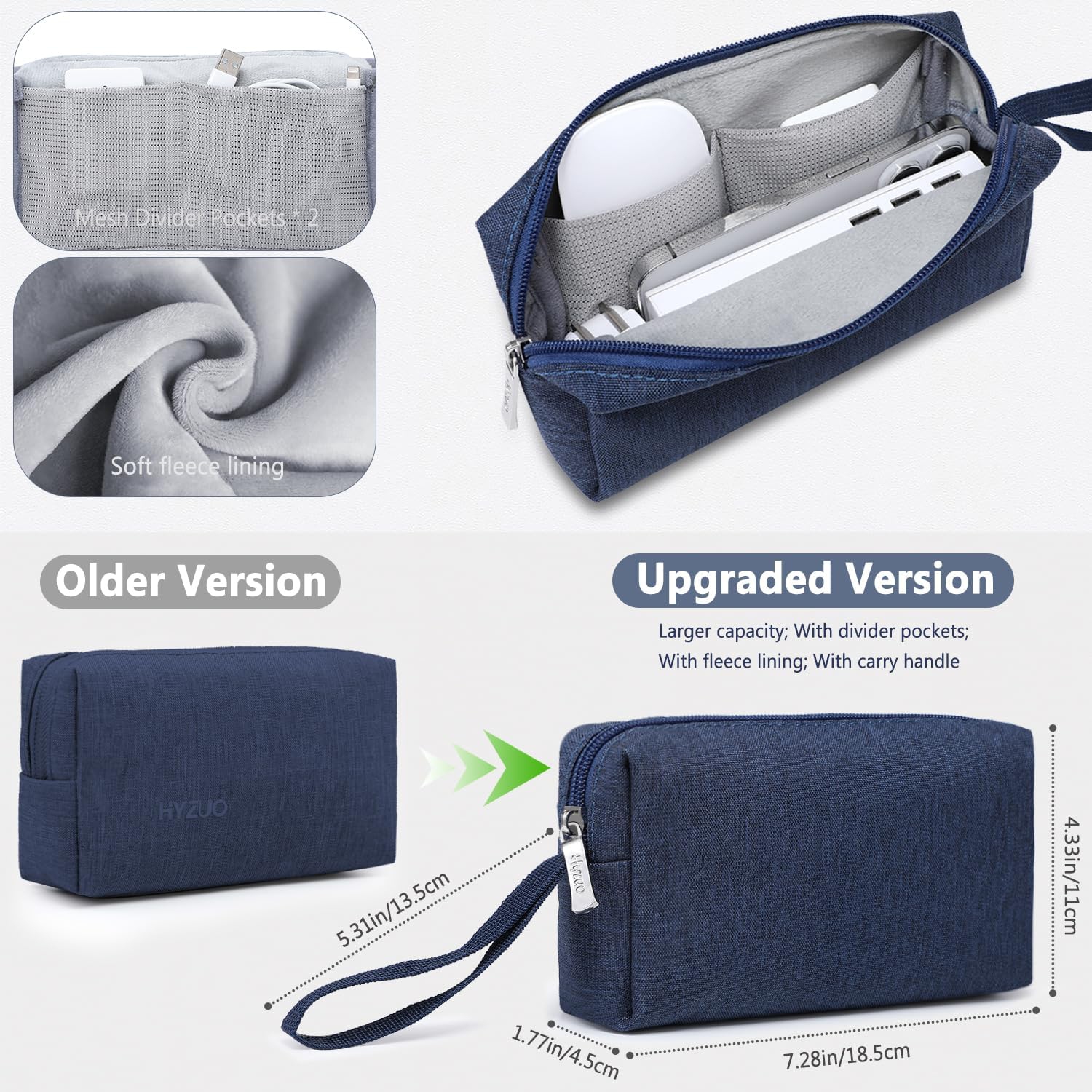 13 Inch Laptop Sleeve Bag Set for MacBook Air M3/M2/M1 2024-2018, MacBook Pro 13 M2/M1 Pro/Max A2686 A2338