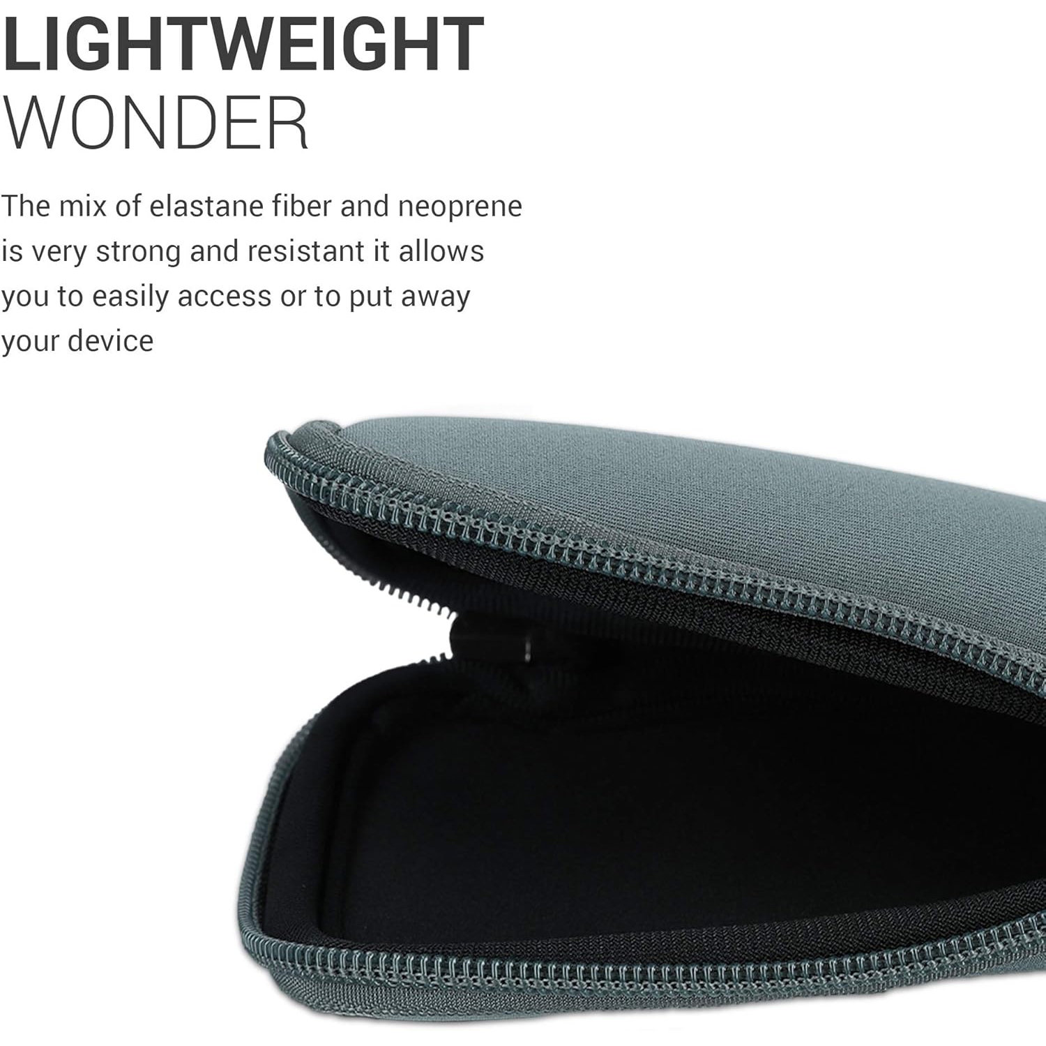 Étui de transport compatible avec la Nintendo 3DS XL - Pochette de console en néoprène avec fermeture à glissière - Gris