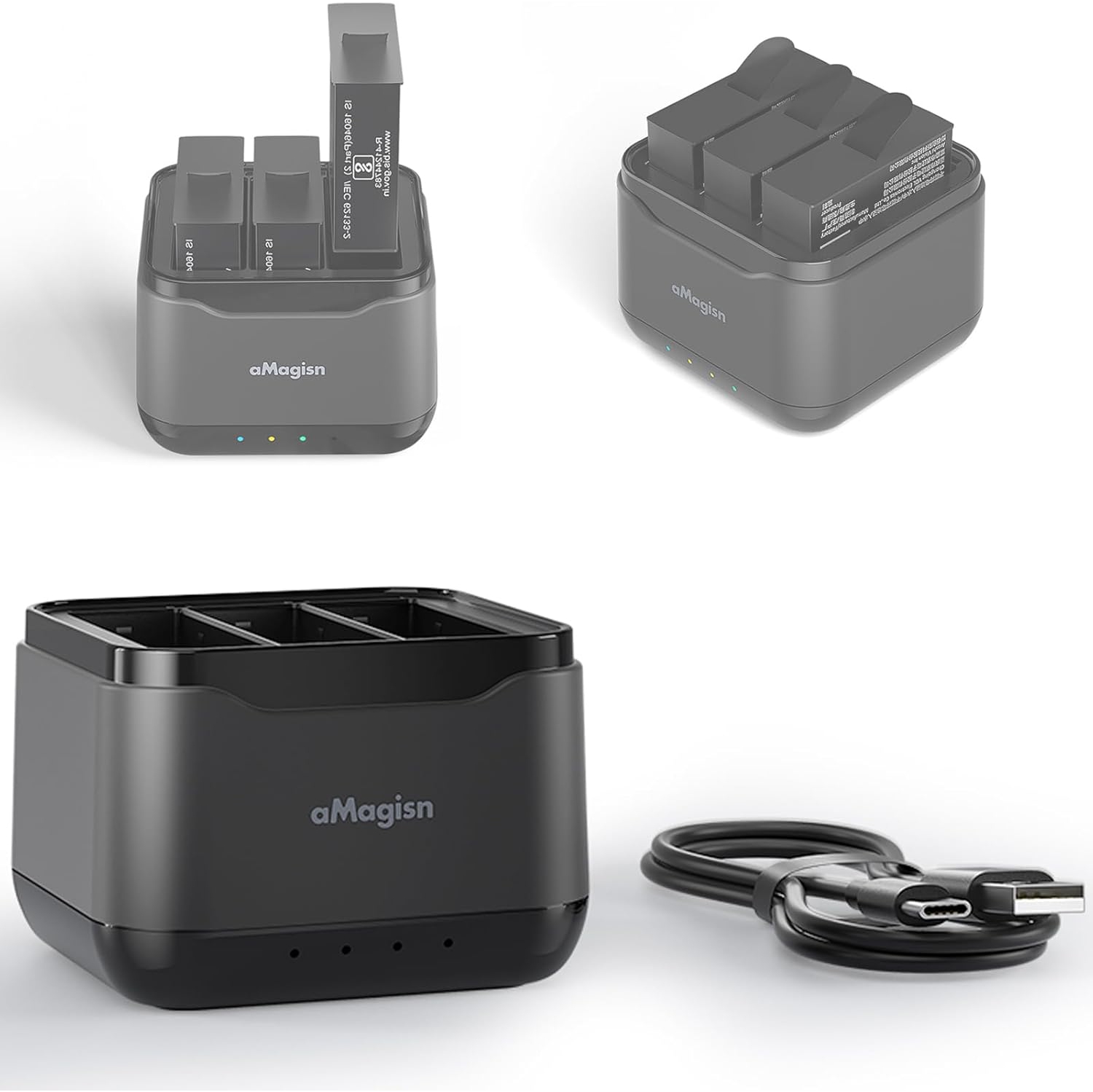 Charging Hub Compatible with Insta360 Ace Pro/Insta360 Ace Fast y Charger y Charging Butler Action