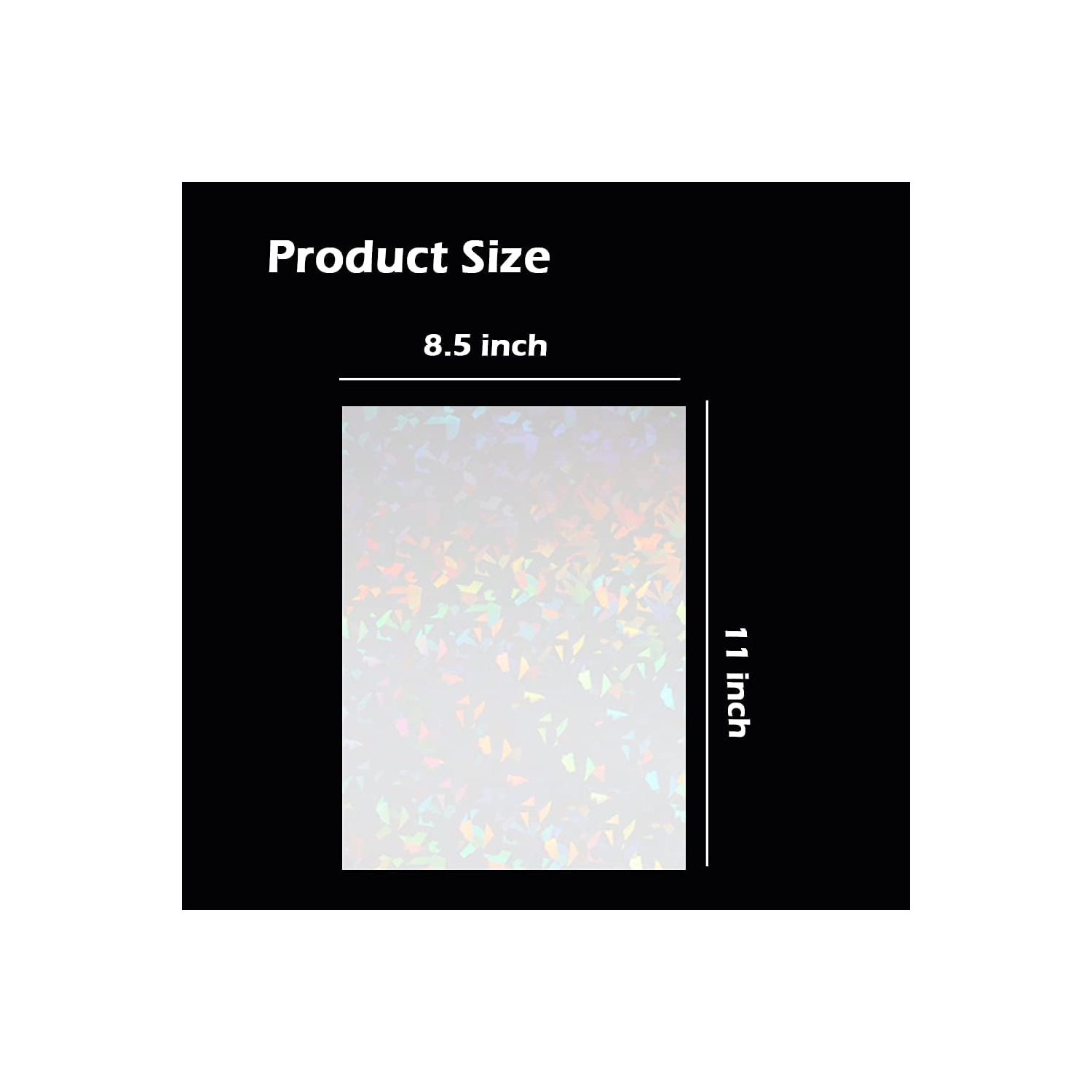 18 feuilles de papier autocollant en vinyle translucide imprimable pour imprimante holographique étanche