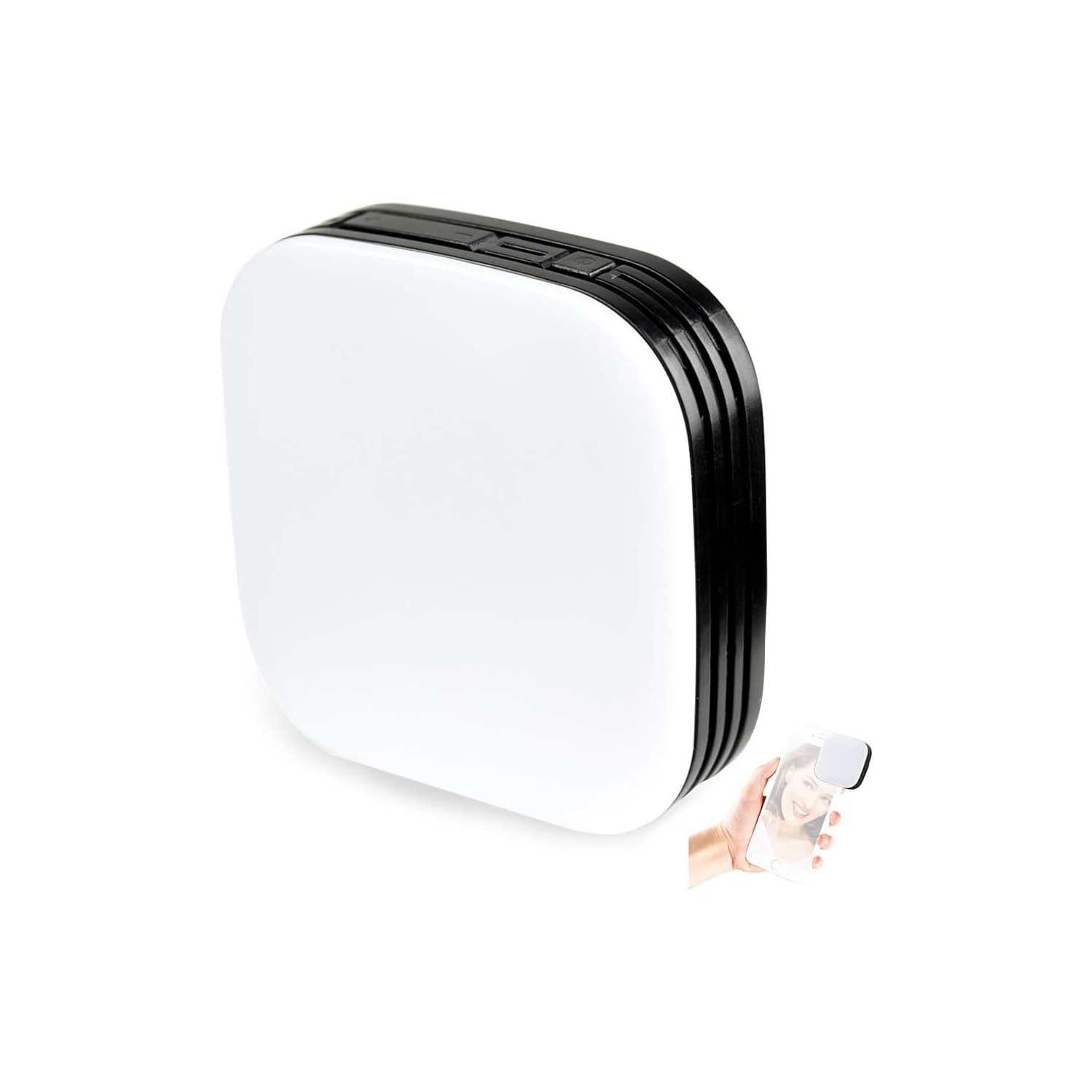 M32 Mobilephone Lighting Round Light for Camera, Rechargeable y, On-Camera Video Lights for iPhone iPad