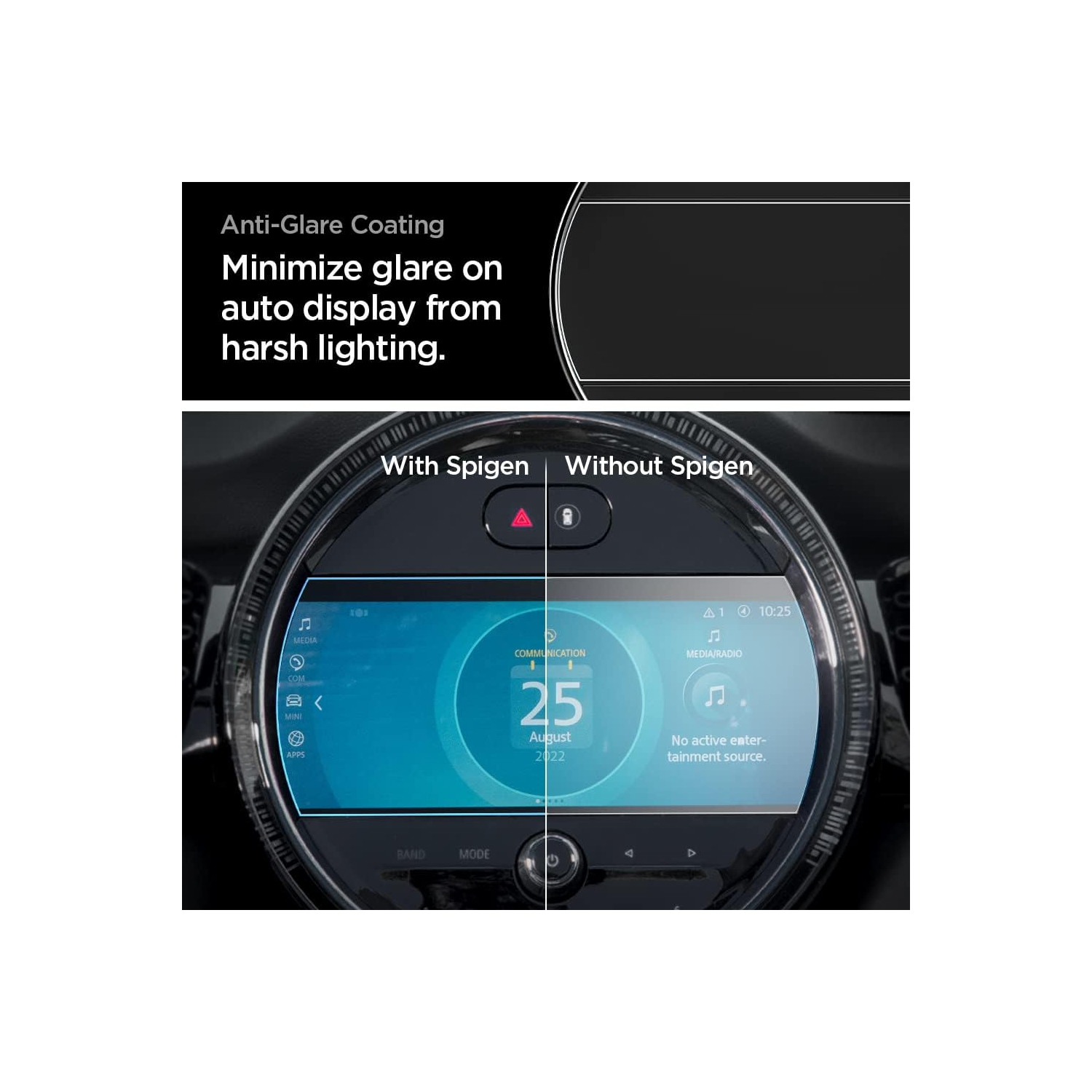 Tempered Gl Screen Protector [GlasTR Slim] Designed for Mini Cooper 8.8 inch Dashboard